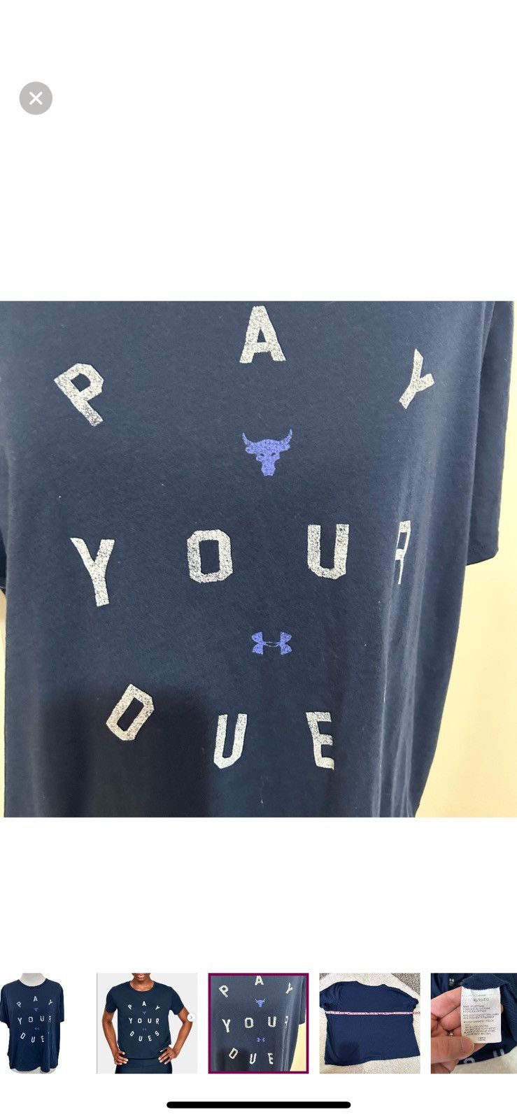 Under Armour Under armour XL PROJECT rock pay your dues tee Size XL / US 12-14 / IT 48-50 - 4 Thumbnail