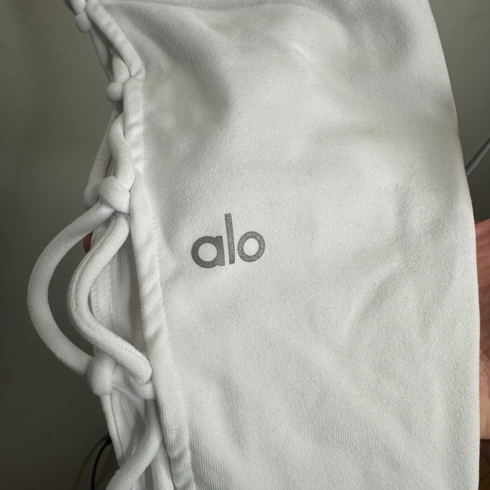 Alo Alo White Legging High Waisted Lace-Up Sides Yoga Pant XS Size 25" / US 0 / IT 36 - 9 Thumbnail