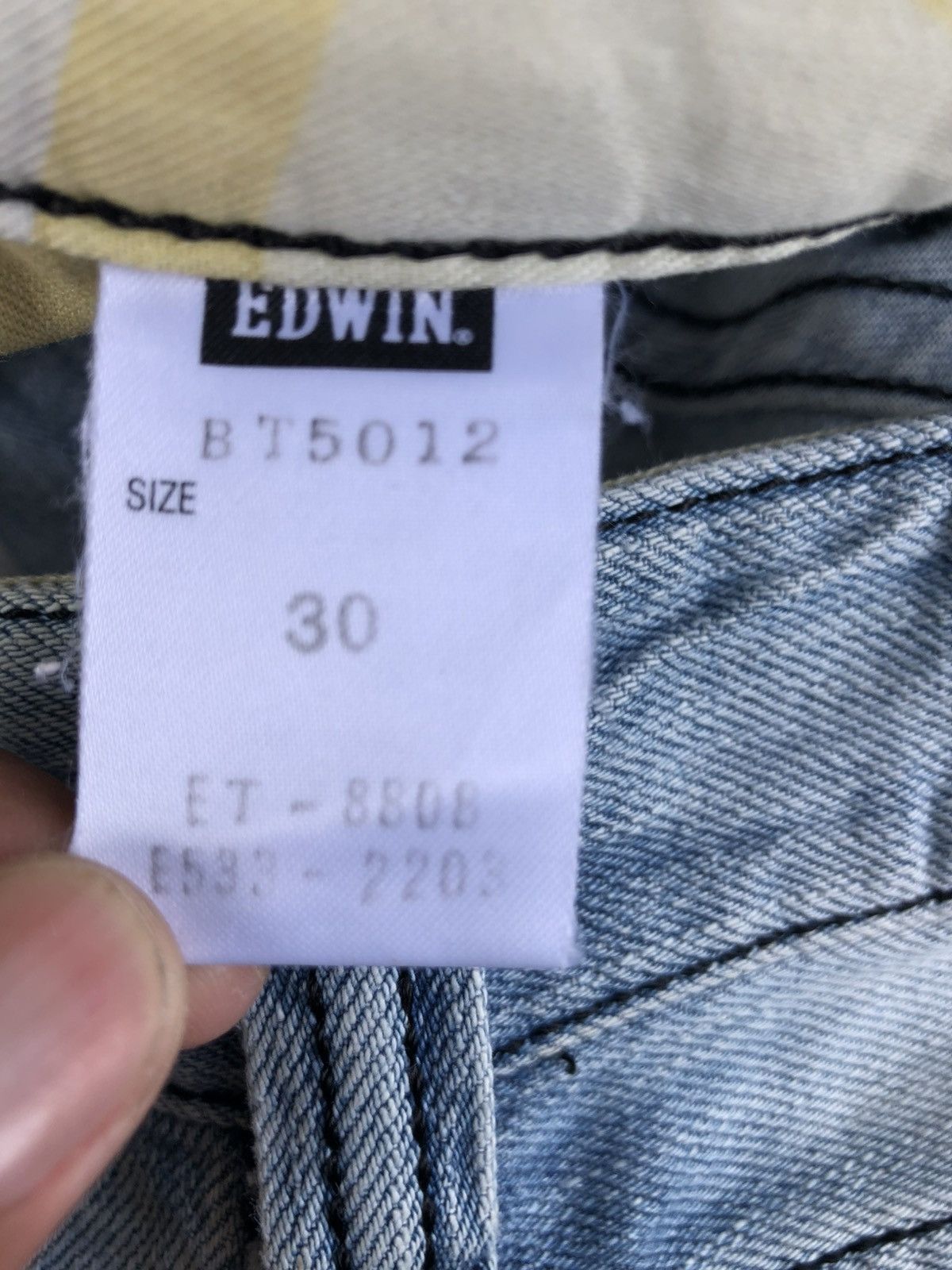 Who Decides War Japanese Edwin Blue Trip Flared Jeans Mud Wash Distressed Size US 32 / EU 48 - 19 Thumbnail
