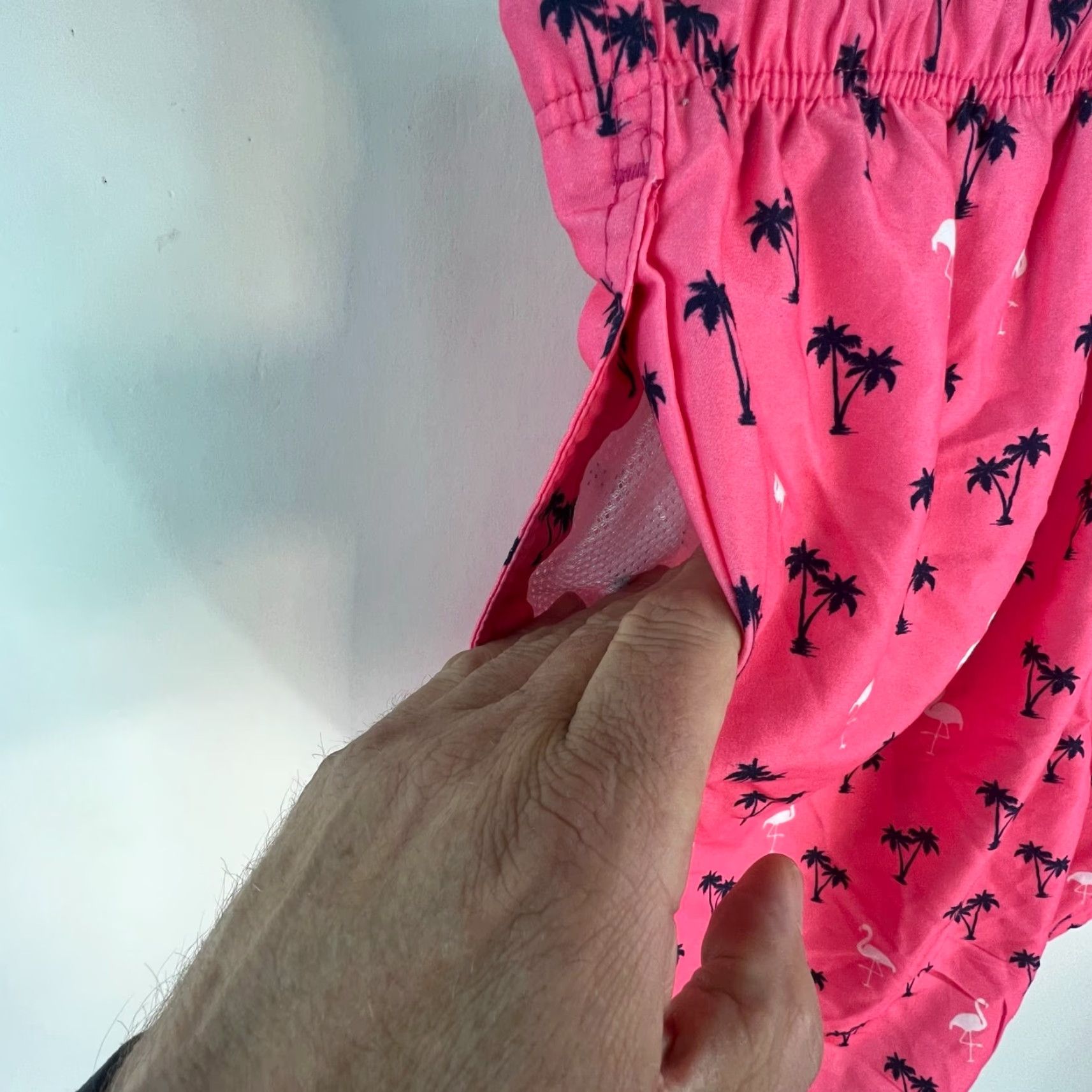 Vintage Broken Threads Surf Swim Trunks Adult XL Pink Flamingos Pockets Men Regular Size XL Pink Flamingos Surf Trunks 90s? Size US 36 / EU 52 - 5 Thumbnail