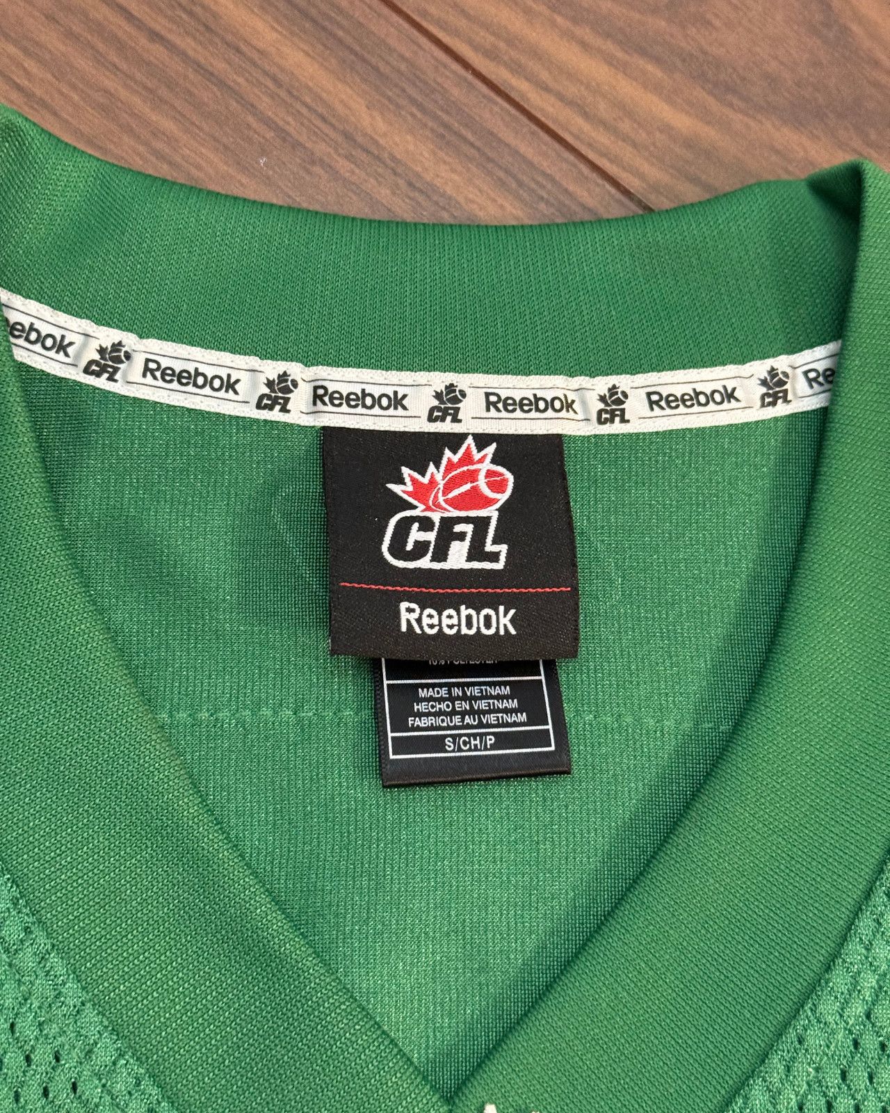 Reebok 2011 Reebok Saskatchewan Rough Riders CFL Blank Jersey Small Size US S / EU 44-46 / 1 - 8 Thumbnail
