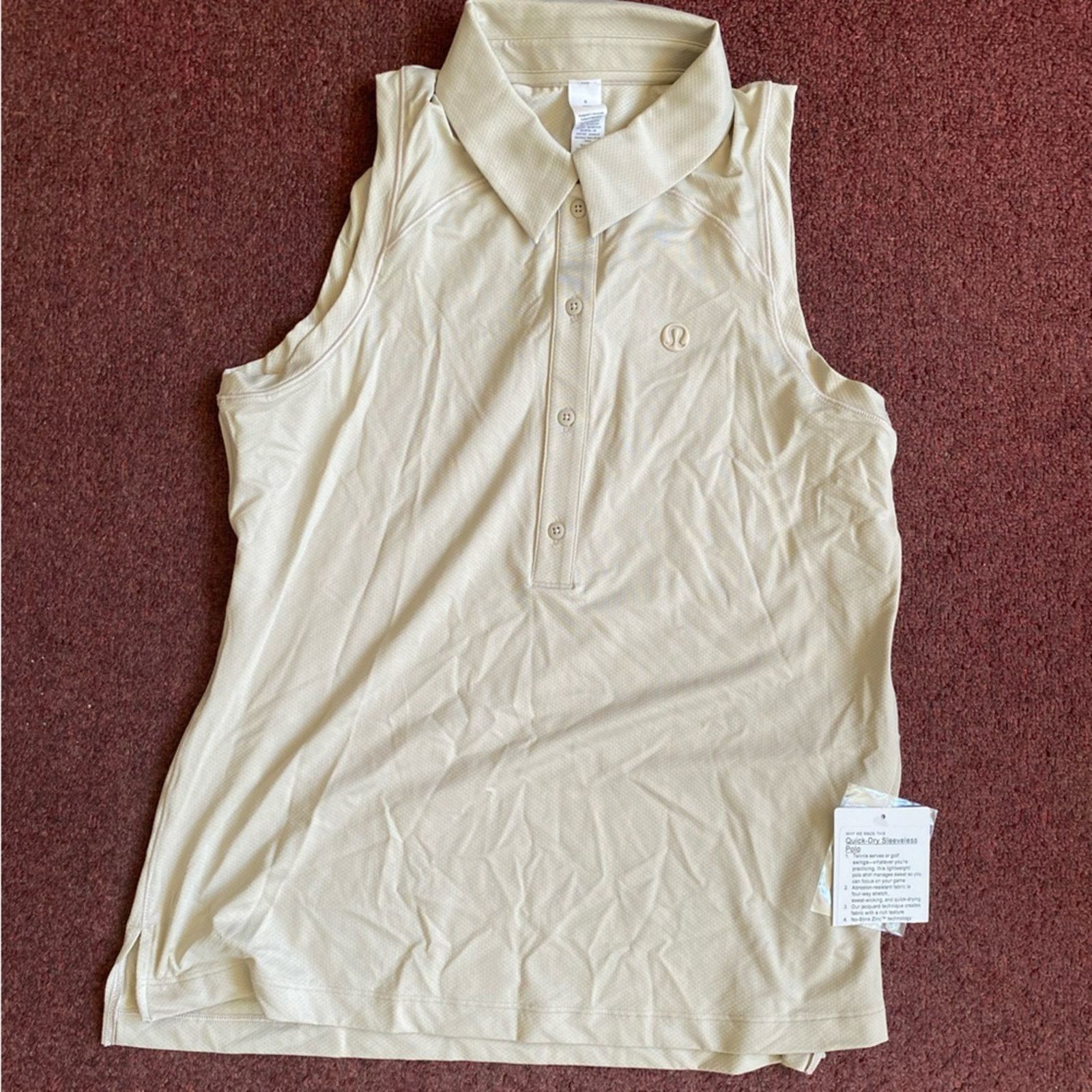 Lululemon NWT Lululemon Quick Dry Sleeveless Polo Shirt Straight Hem Size M / US 6-8 / IT 42-44 - 6 Thumbnail