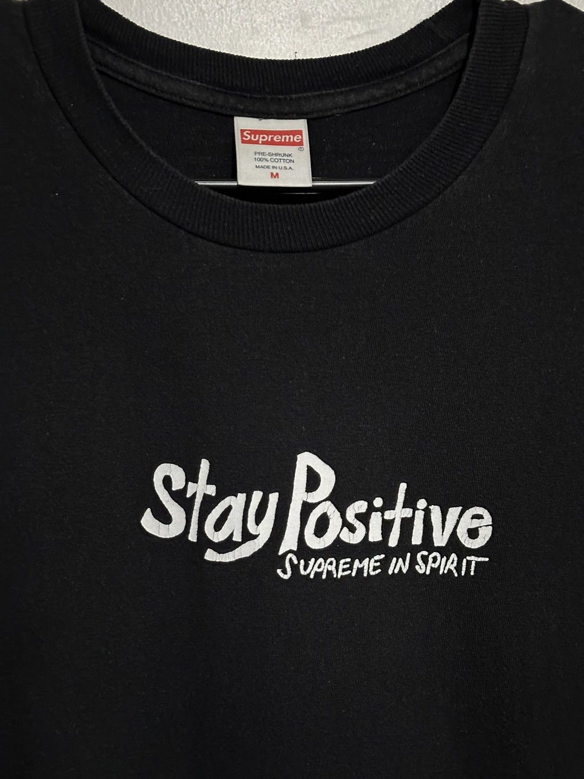 Supreme Supreme Stay Positive Tee Size US M / EU 48-50 / 2 - 2 Thumbnail