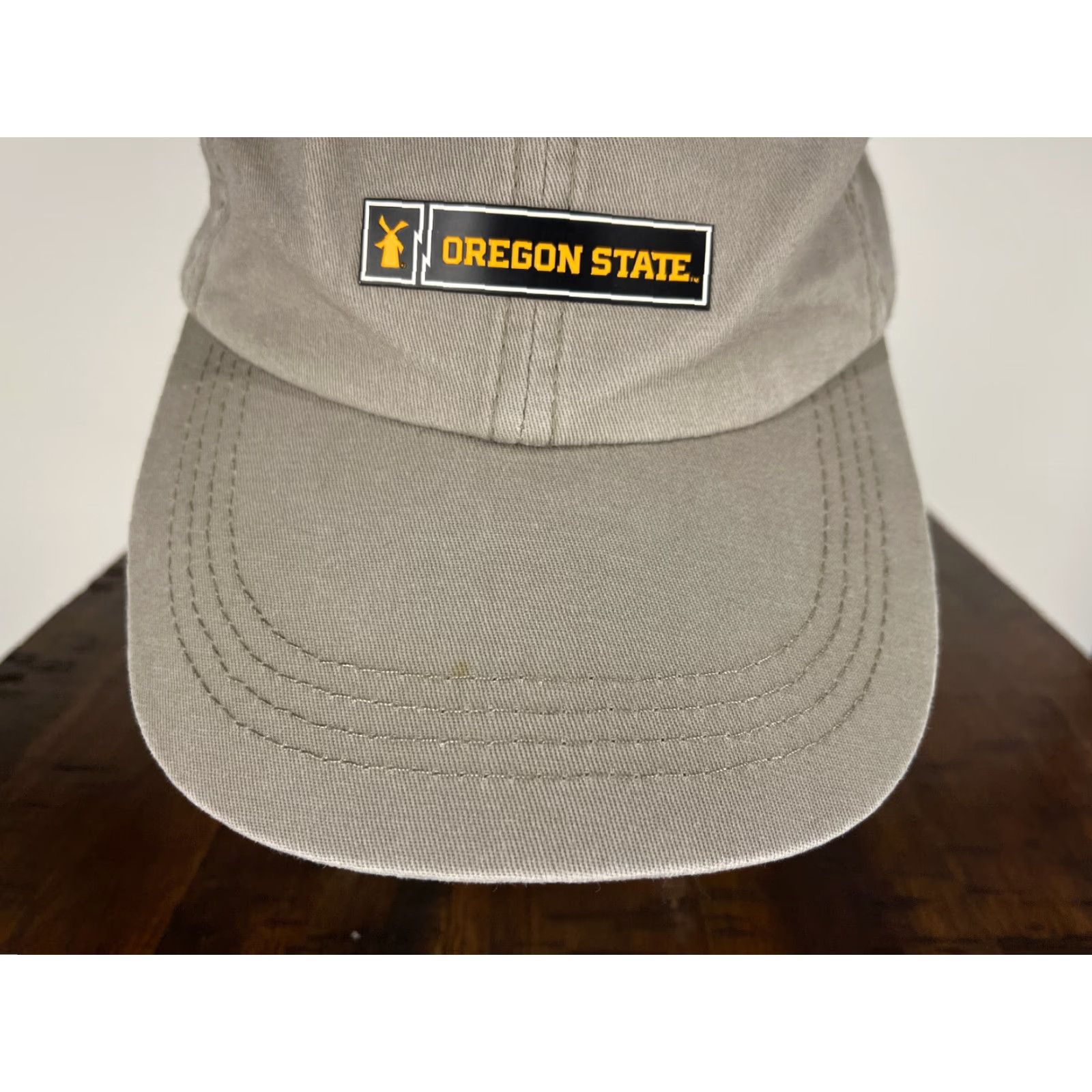 Vintage Oregon State Hat Cap Strap Back Adult One Size Gray Beige 100% Cotton Dutch Bros Baseball Cap Twill Adjustable Lightweight Men Outdoor Casual Travel" Size ONE SIZE - 3 Thumbnail