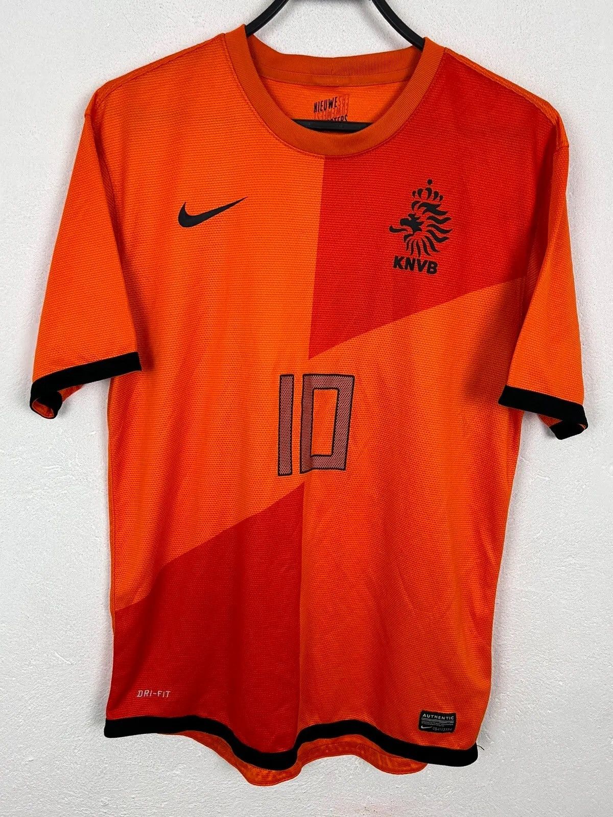 Nike Nike Netherlands #10 Wesley Sneijder KNVB 2012 Home Jersey Size US M / EU 48-50 / 2 - 2 Thumbnail