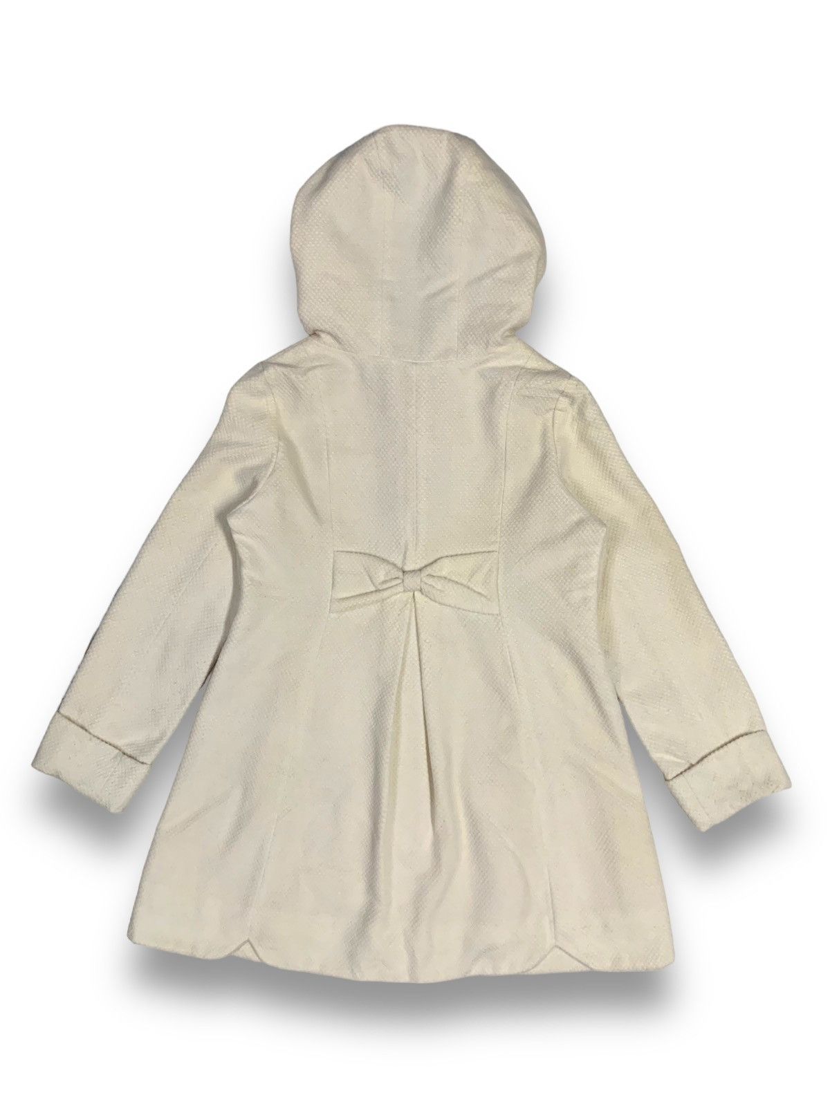 Japanese Brand Japanese Recherie White Cream Fox Fur Hooded Coat Jacket Size M / US 6-8 / IT 42-44 - 2 Thumbnail