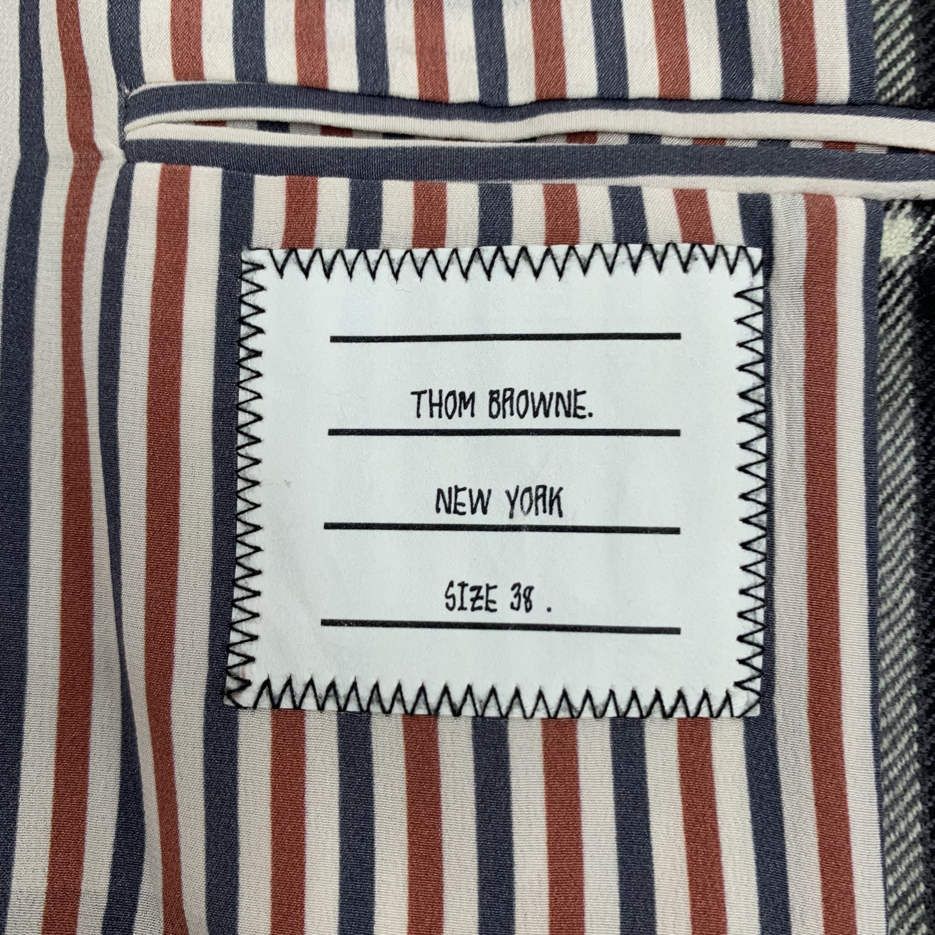 Thom Browne Thom Browne Blazer – Grey Single-Breasted Jacket (Size 38 S) Size S / US 4 / IT 40 - 5 Thumbnail