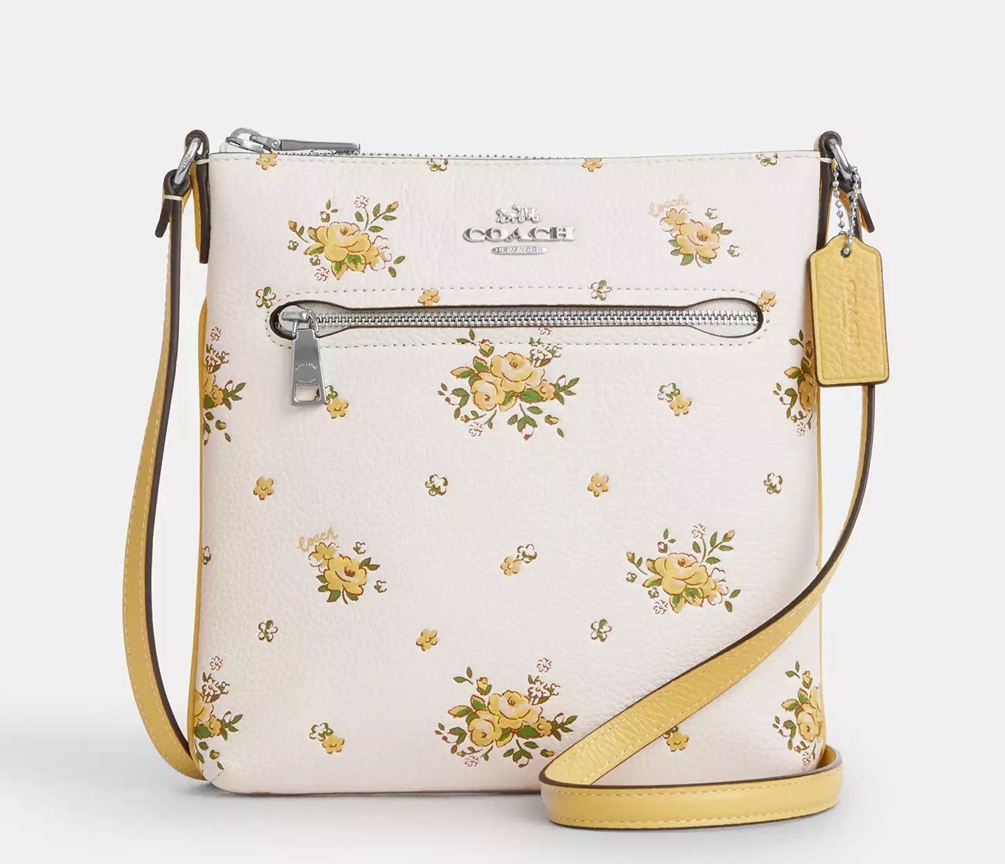 Coach NWT Coach Mini Rowan File Bag With Floral Print CAQ08 Size ONE SIZE - 6 Thumbnail