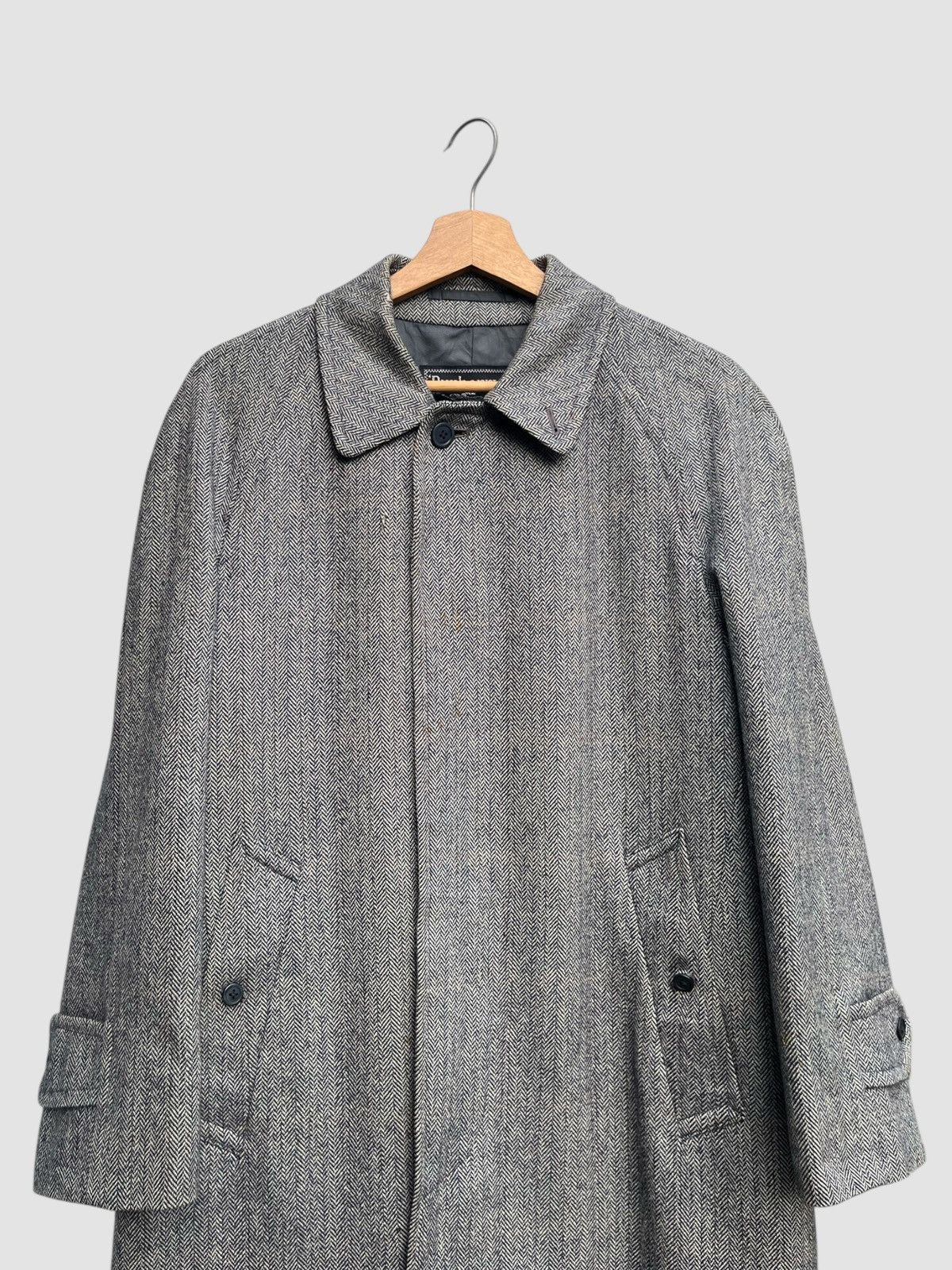 Burberry Vintage Burberrys Herringbone Wool Coat Size US S / EU 44-46 / 1 - 7 Thumbnail