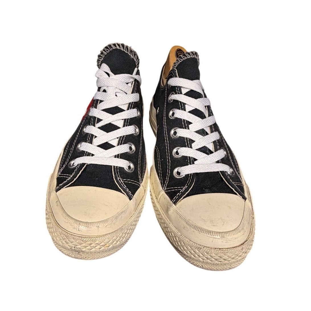 Comme des Garcons Converse x Comme des Garcons PLAY Black Sneakers Men 7 Size US 7 / EU 40 - 3 Thumbnail