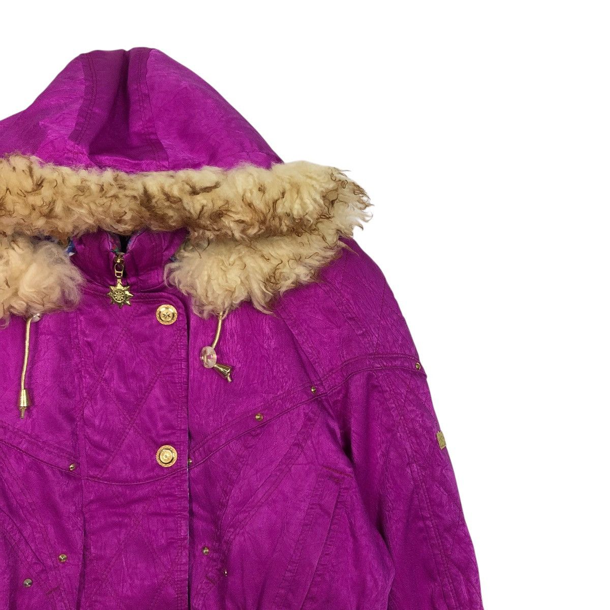 Japanese Brand 🔥VINTAGE SKI JACKET LAFONT MINK FUR HOODIE ISSEY MIYAKE Size L / US 10 / IT 46 - 8 Thumbnail