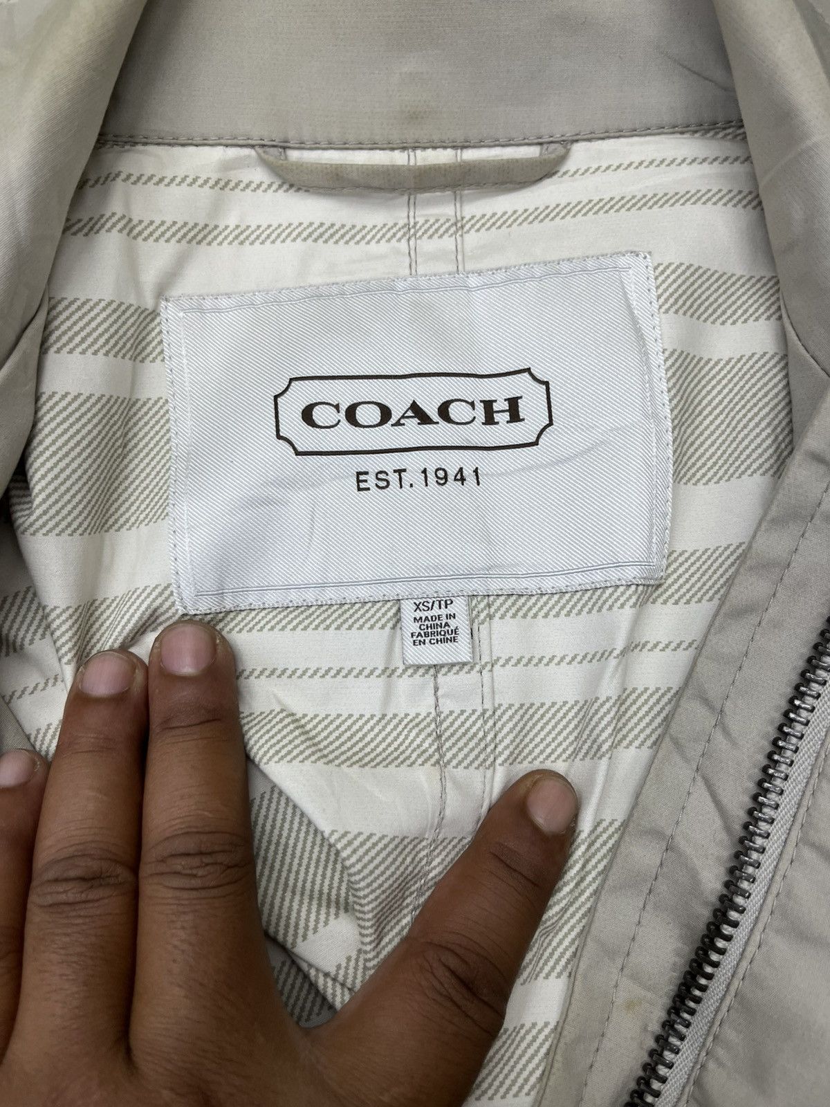 Coach × Designer × Le Grande Bleu (L.G.B.) ARCHIVE🔥COACH LONG CHORE JACKET Size XS / US 0-2 / IT 36-38 - 7 Thumbnail