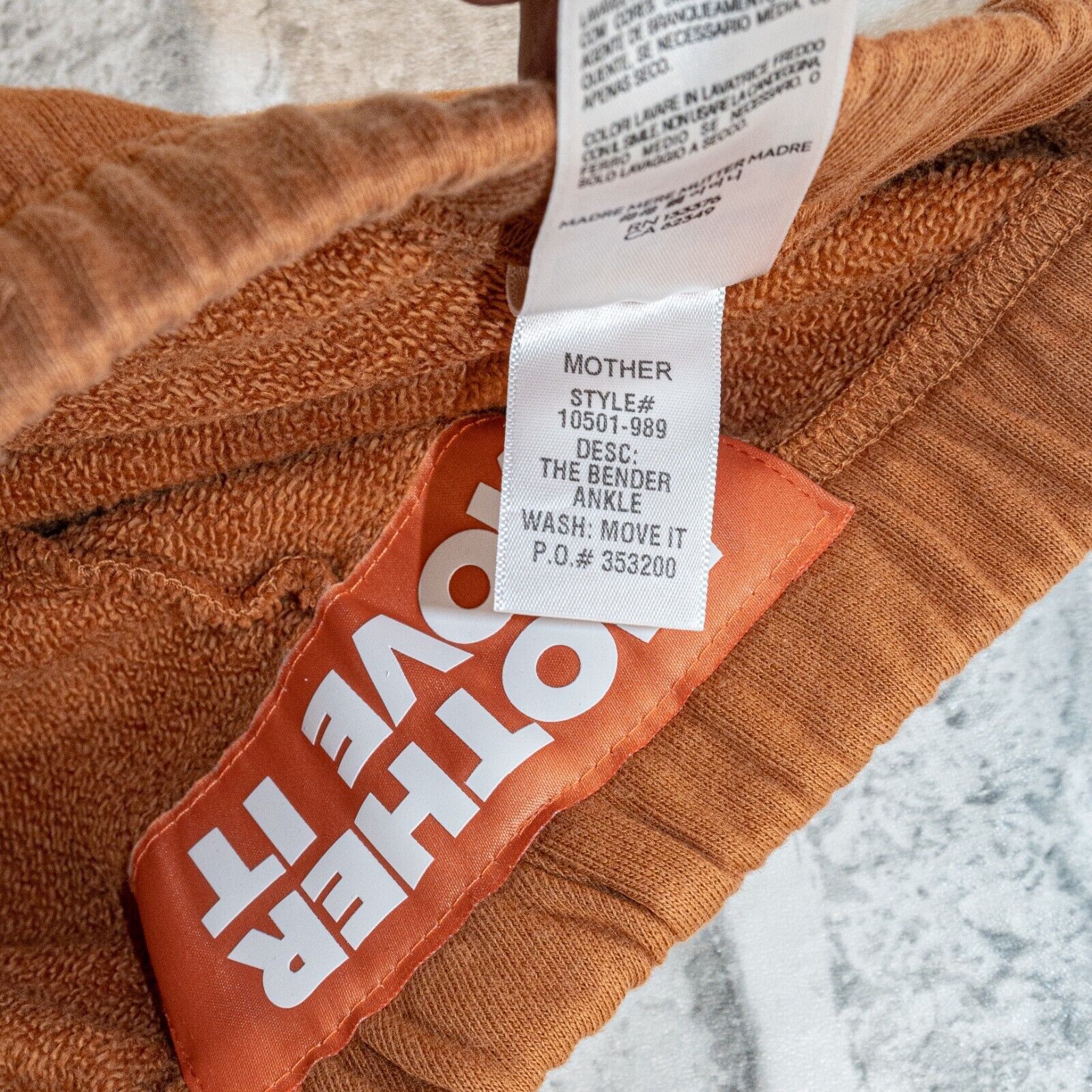 MOTHER MOTHER denim MOVE IT The Bender Ankle Sweatpants in Orange Size 26" / US 2 / IT 38 - 8 Thumbnail
