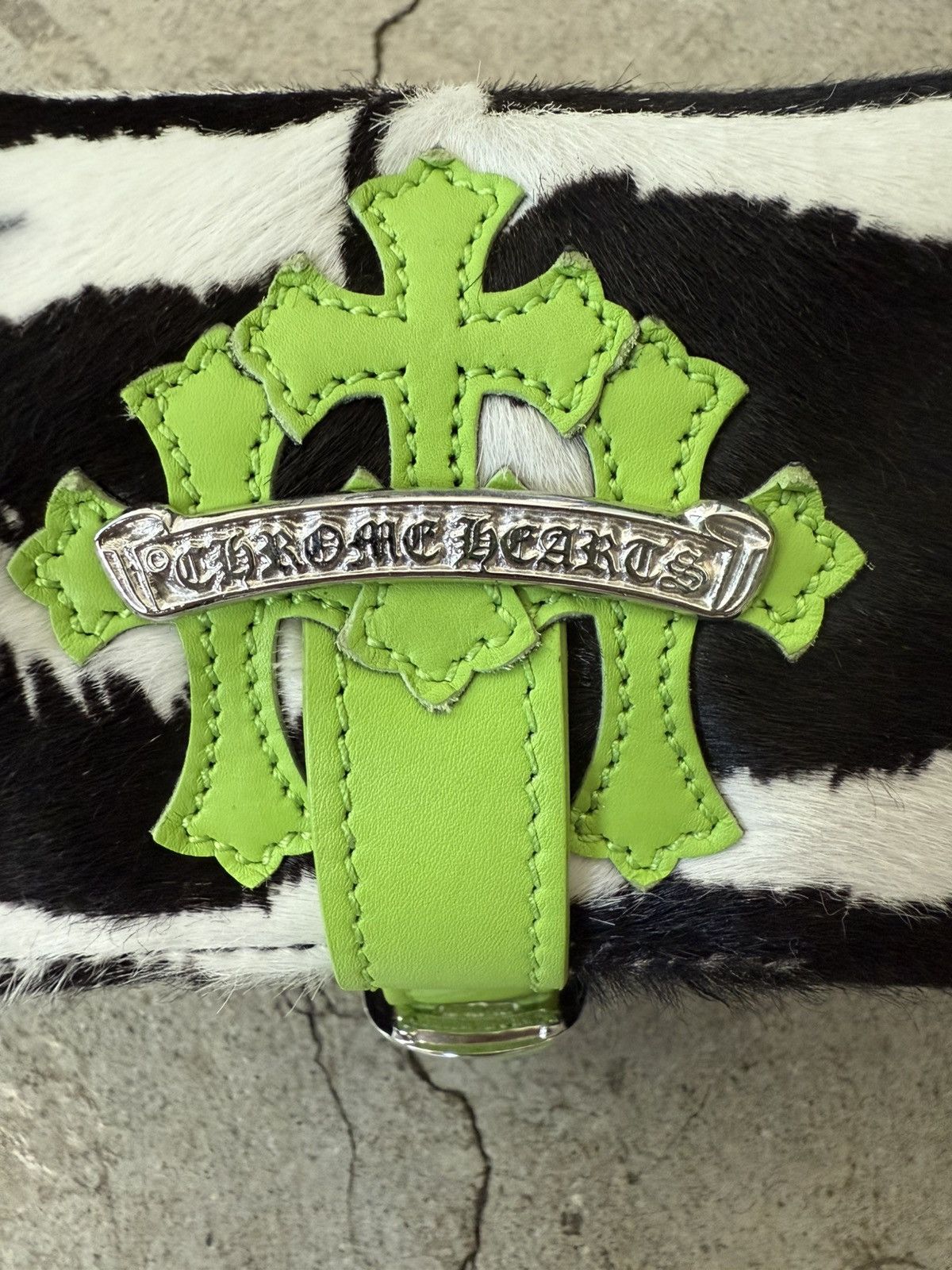 Chrome Hearts CHROME HEARTS TRIPLE CROSS PATCH ZEBRA WATCH ROLL BOX CASE Size ONE SIZE - 2 Thumbnail