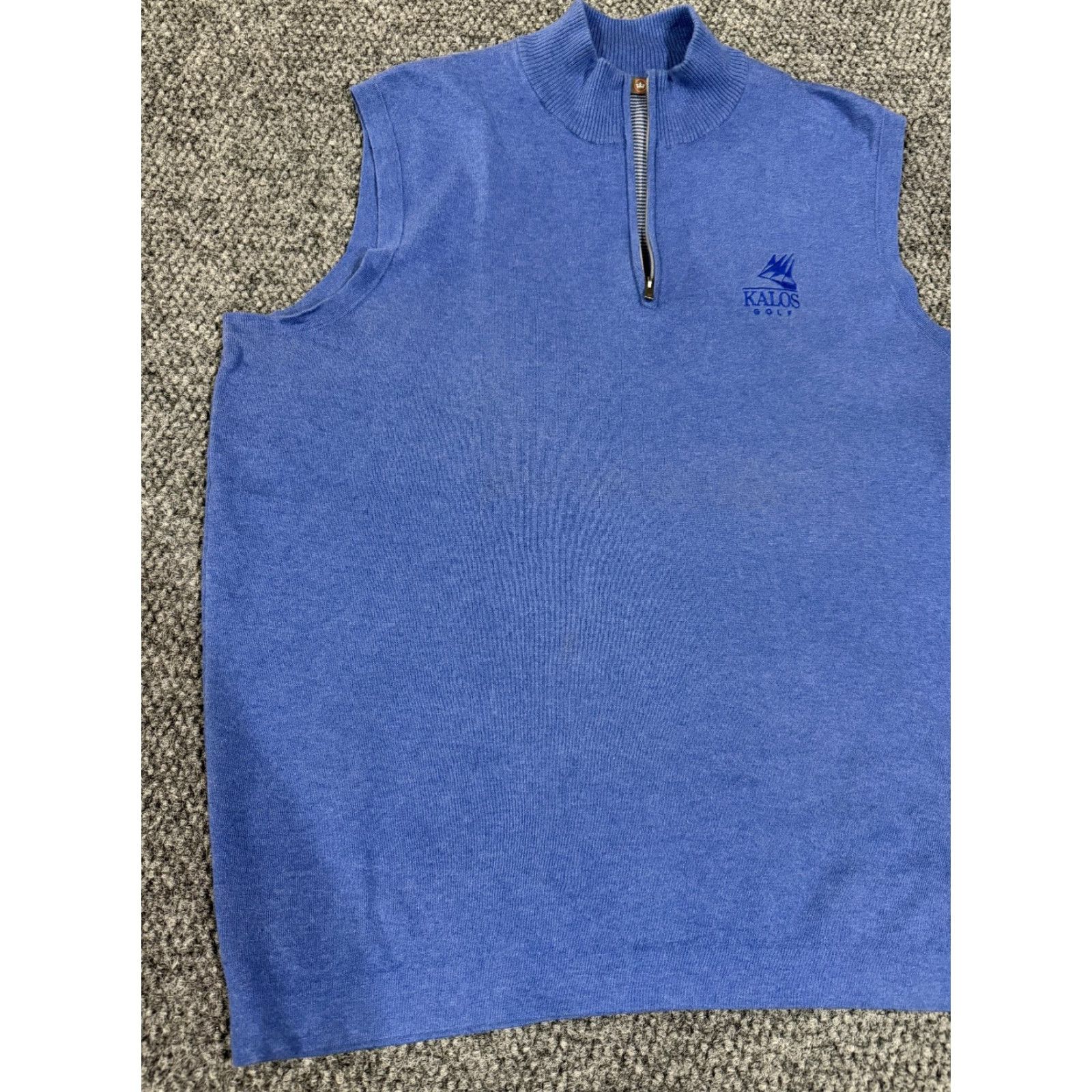 Peter Millar Peter Millar Crown Sport Sweater Vest Mens Large Blue 1/4 Zip Golf Logo Vest Size US L / EU 52-54 / 3 - 4 Thumbnail