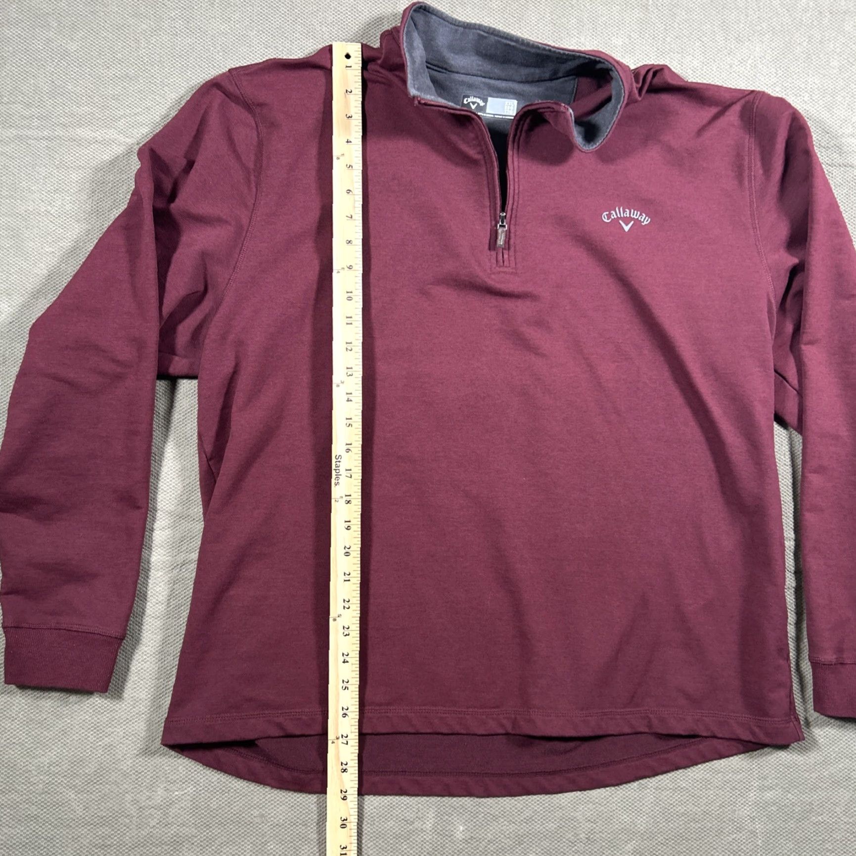 Callaway Callaway 1/4 Zip Pullover Mens XXL Red Long Sleeve Sweatshirt Golf Logo Shirt Size US XXL / EU 58 / 5 - 5 Thumbnail