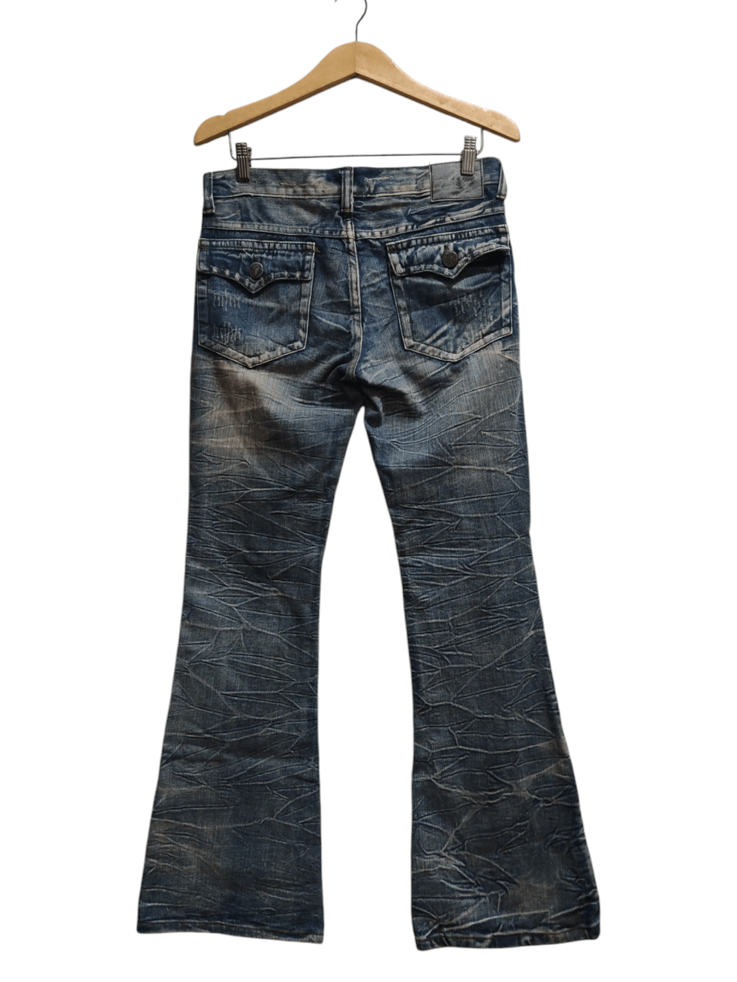 GOSTAR DE FUGA × Le Grande Bleu (L.G.B.) × Tornado Mart Alcapone Faded Distressed Flaire if6was9 LGB style Size US 33 - 2 Thumbnail
