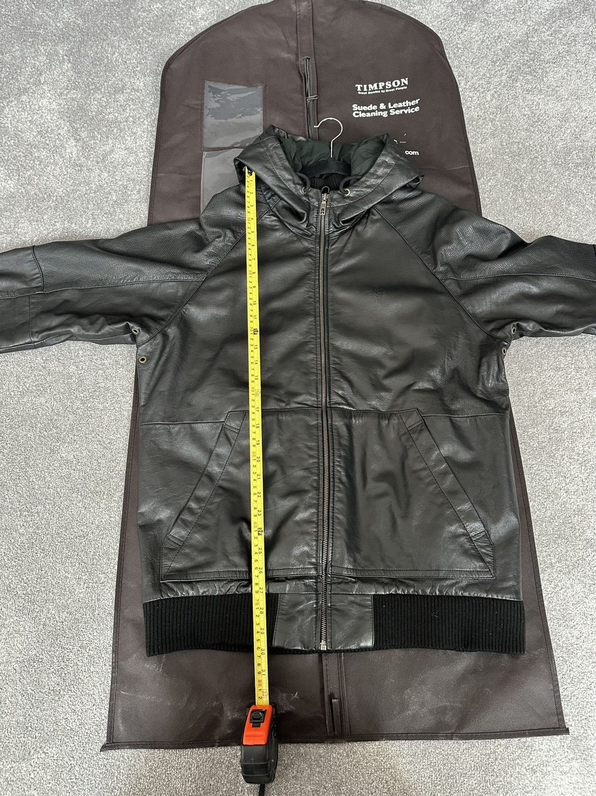 ADDICT Addict Clothing Company black leather jacket Size US XXL / EU 58 / 5 - 13 Thumbnail