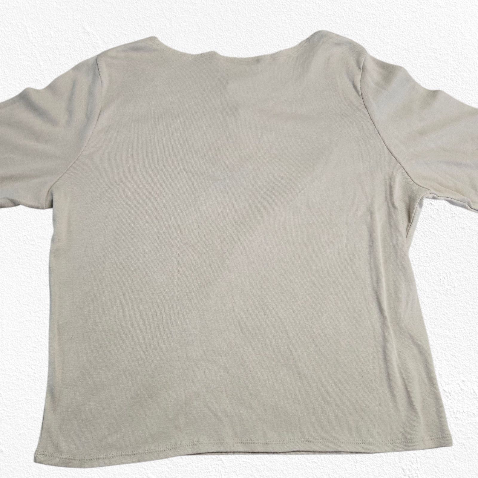 Other Y2K Sag Harbor Beige 3/4 Sleeve Knit Top Size Large Size L / US 10 / IT 46 - 8 Thumbnail