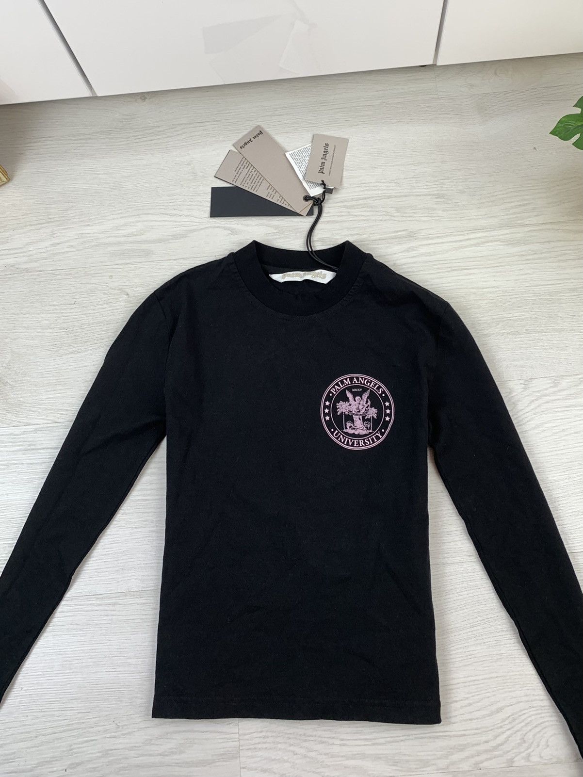 Palm Angels Palm Angels Womens Long Sleeve Shirt Black Size XS Size XS / US 0-2 / IT 36-38 - 2 Thumbnail