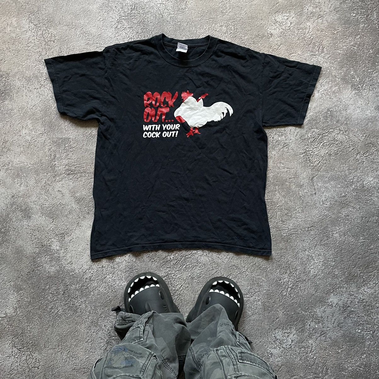 Vintage Vintage Y2K Graphic Tee Dirty Humor Faded Black Skate Boxy L Size US L / EU 52-54 / 3 - 1 Thumbnail