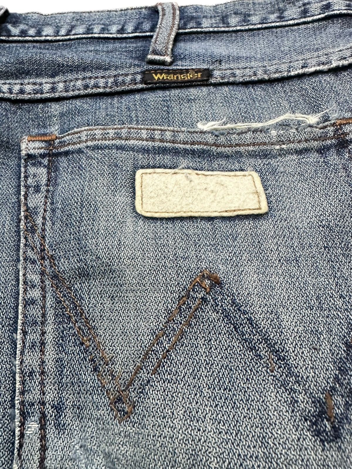 Sandro Vintage Wrangler Flare Bell Bottom Denim Size US 33 - 6 Thumbnail