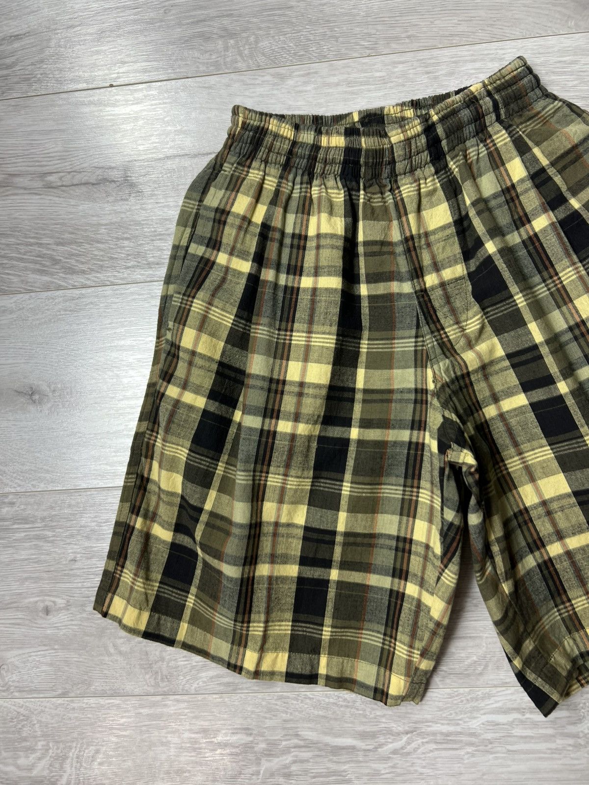 Stussy Rare 90s Vintage Stussy ELASTIC STUFF Men’s Checked Shorts Size US 30 / EU 46 - 4 Thumbnail