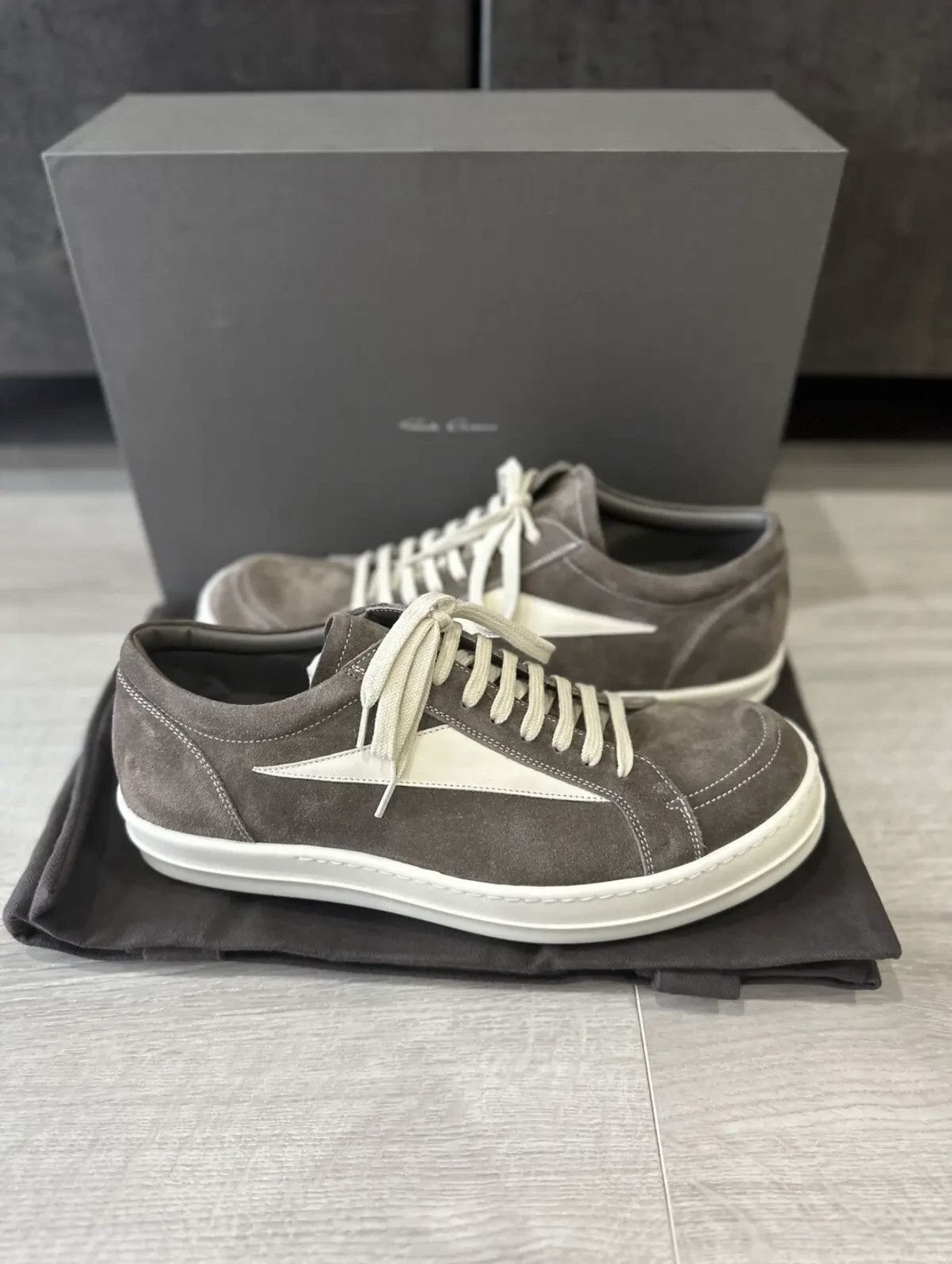 Rick Owens RICK OWENS VINTAGE SNEAKER DUST Size US 12 / EU 45 - 3 Thumbnail