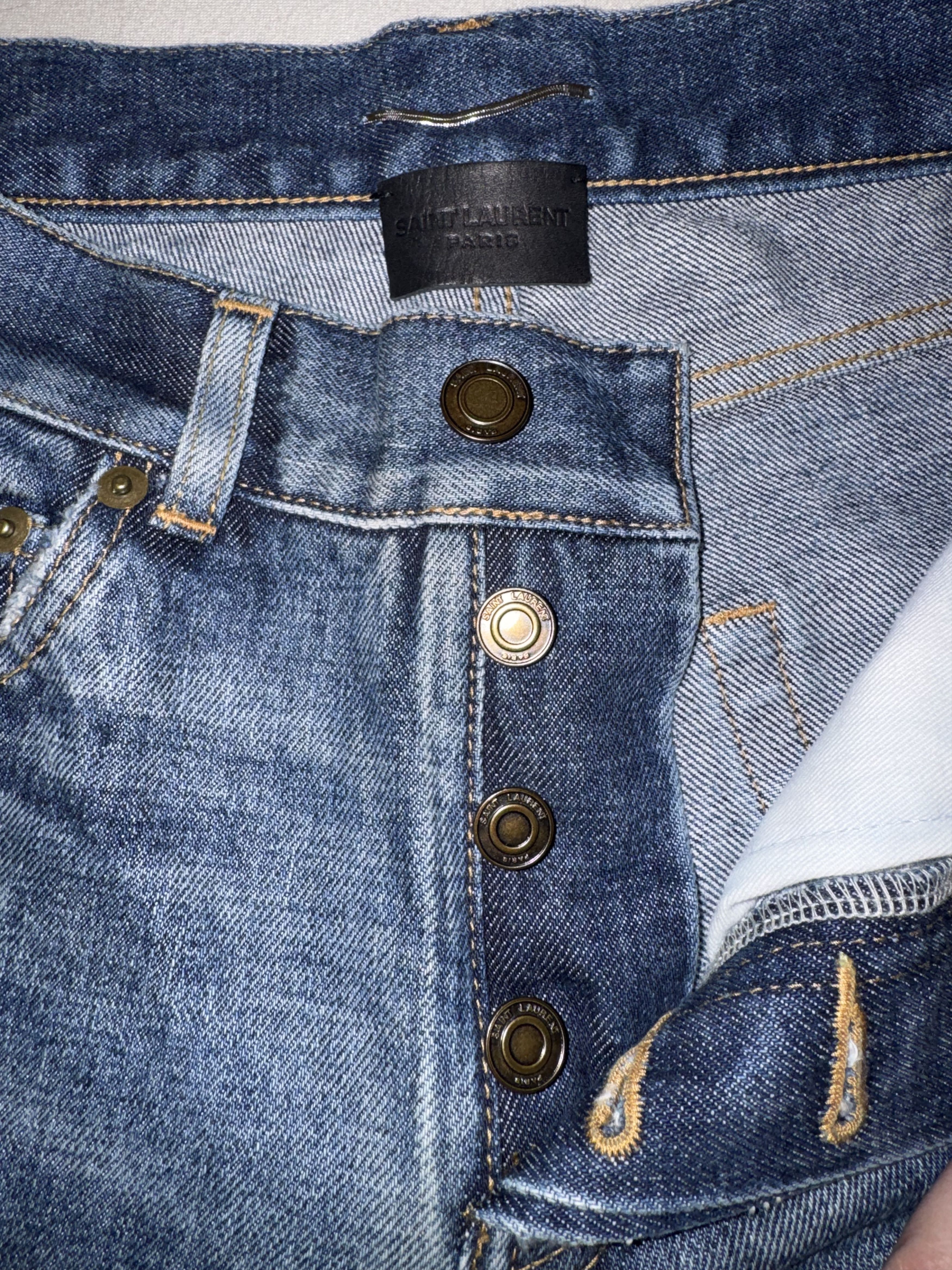 Saint Laurent Paris SAINT LAURENT SS22 RUNWAY PROTOTYPE DENIM Size US 27 - 2 Thumbnail