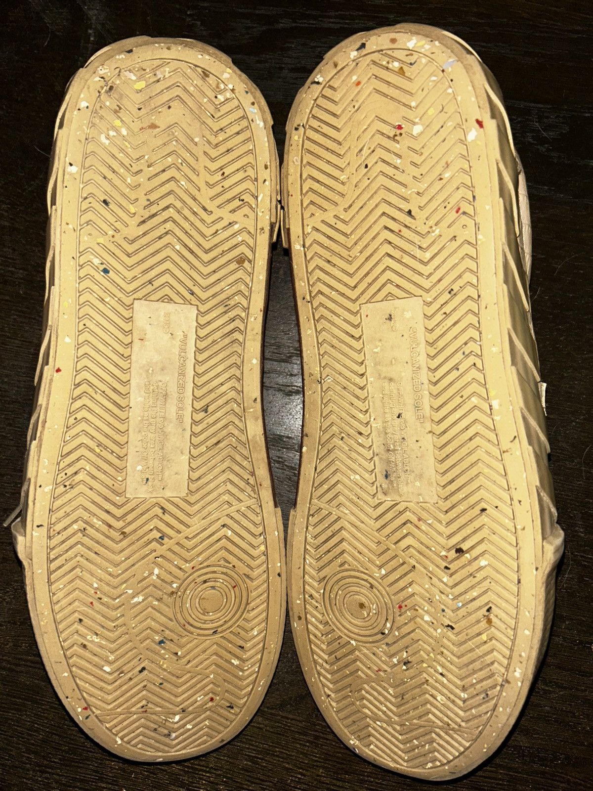 Off-White × Virgil Abloh Off White Low Vulcanized Croco Print Sand Size US 12 / EU 45 - 8 Thumbnail