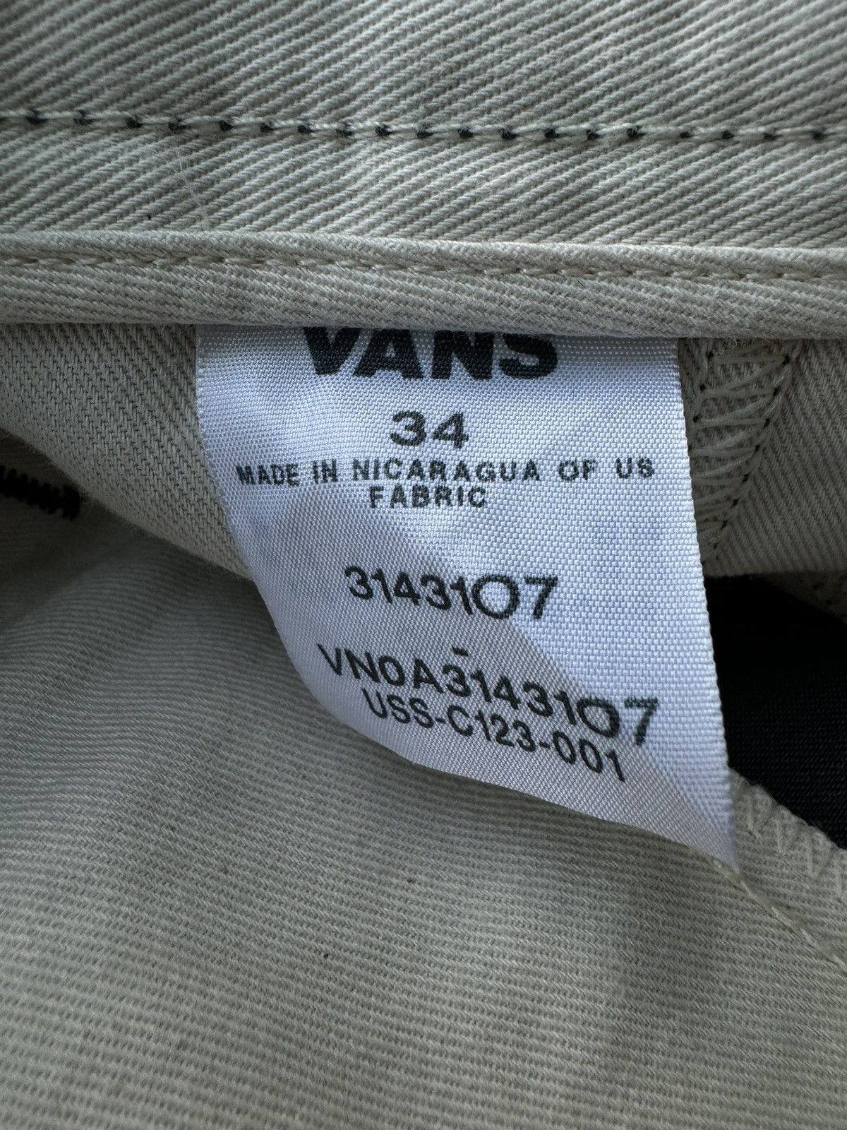 Vans Cotton Vans Grey Skater Chino Pants Size US 34 / EU 50 - 12 Thumbnail