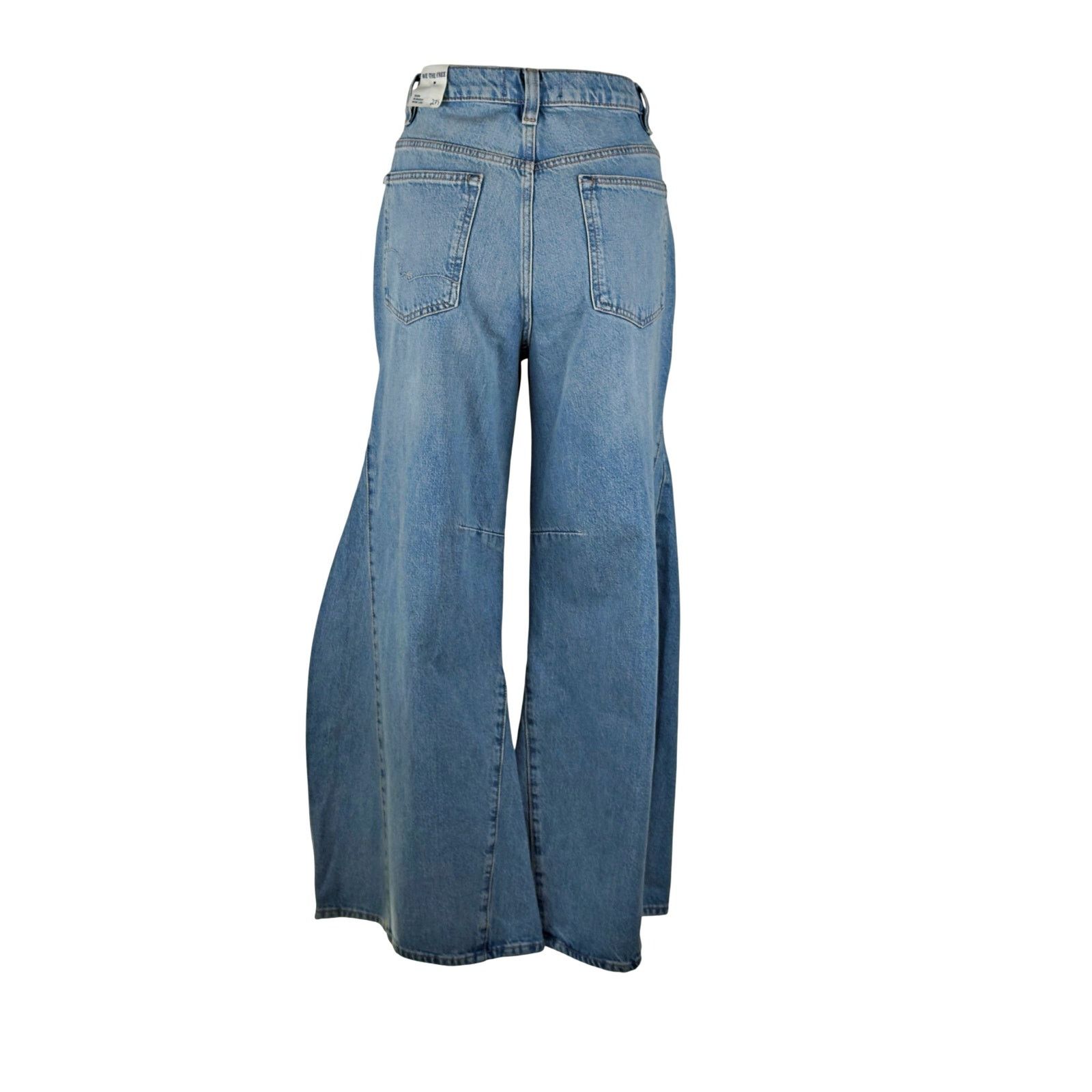 Other We the Free Eden Slouchy Wide Leg Denim Jeans Button Fly Size 27" / US 4 / IT 40 - 4 Thumbnail