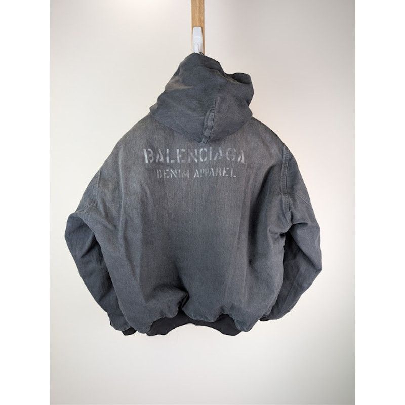 Balenciaga Balenciaga Skater Zip-up Hoodie Medium Fit in Gray