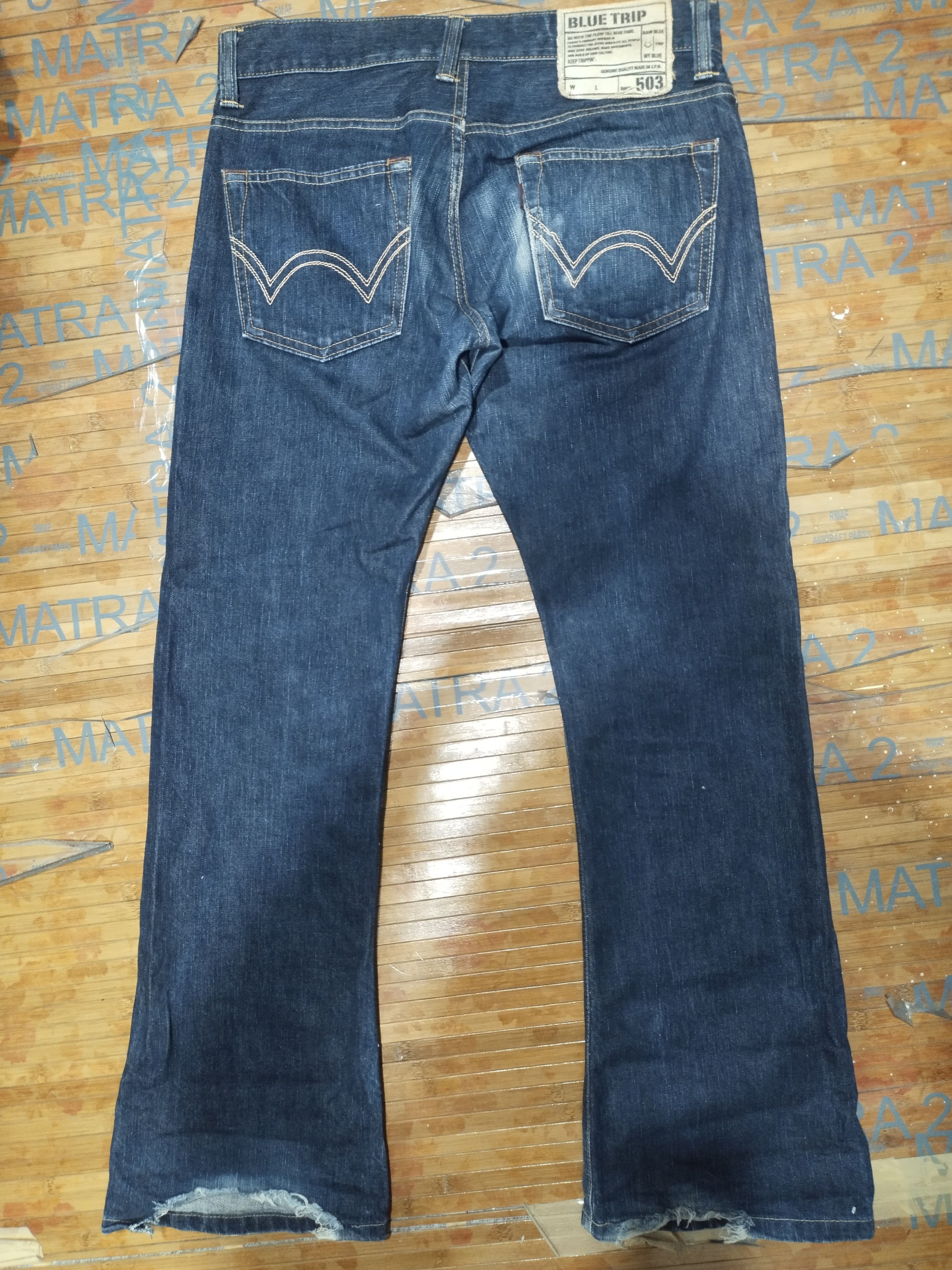Edwin Jeans Edwin 503,Blue Trip Sz 30" Size US 30 / EU 46 - 4 Thumbnail