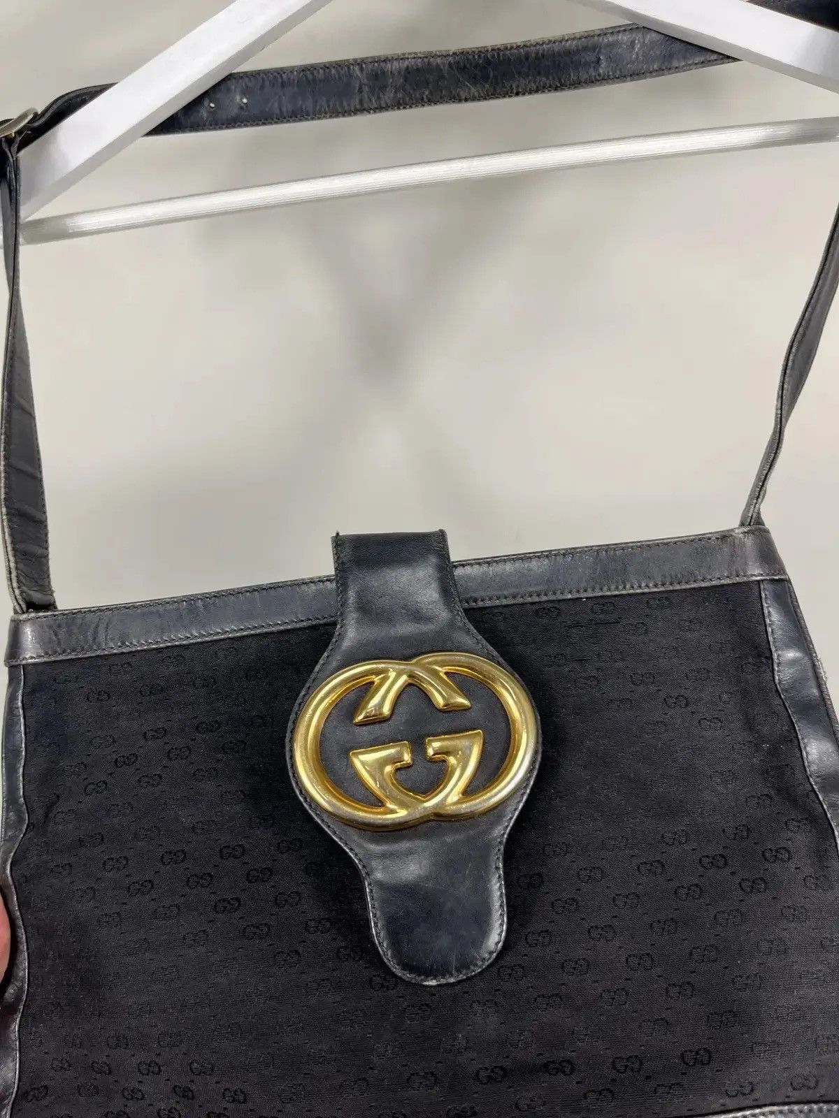 Gucci Vintage Gucci GG Plus Rare Monogram Shoulder Bag Size ONE SIZE - 4 Thumbnail