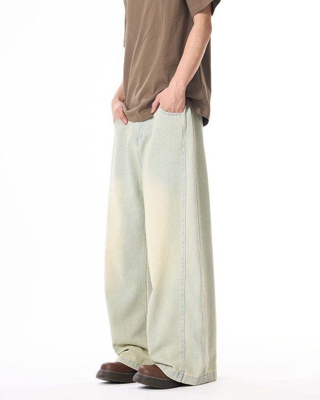 Japanese Brand Retro American high street distressed wide-leg jeans Size US 32 / EU 48 - 3 Thumbnail