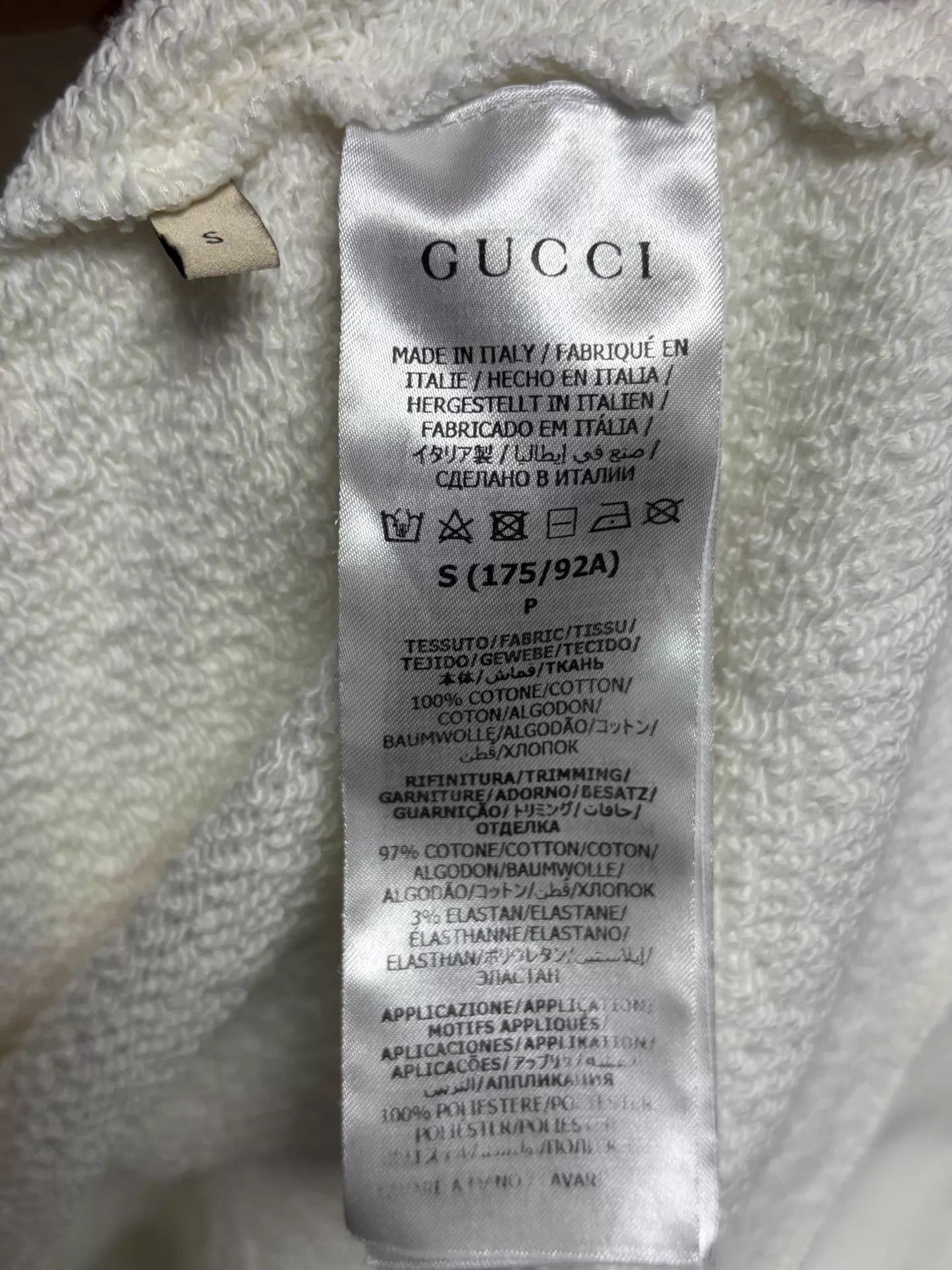 Gucci Gucci White Hoodie S Like New Size US S / EU 44-46 / 1 - 4 Thumbnail