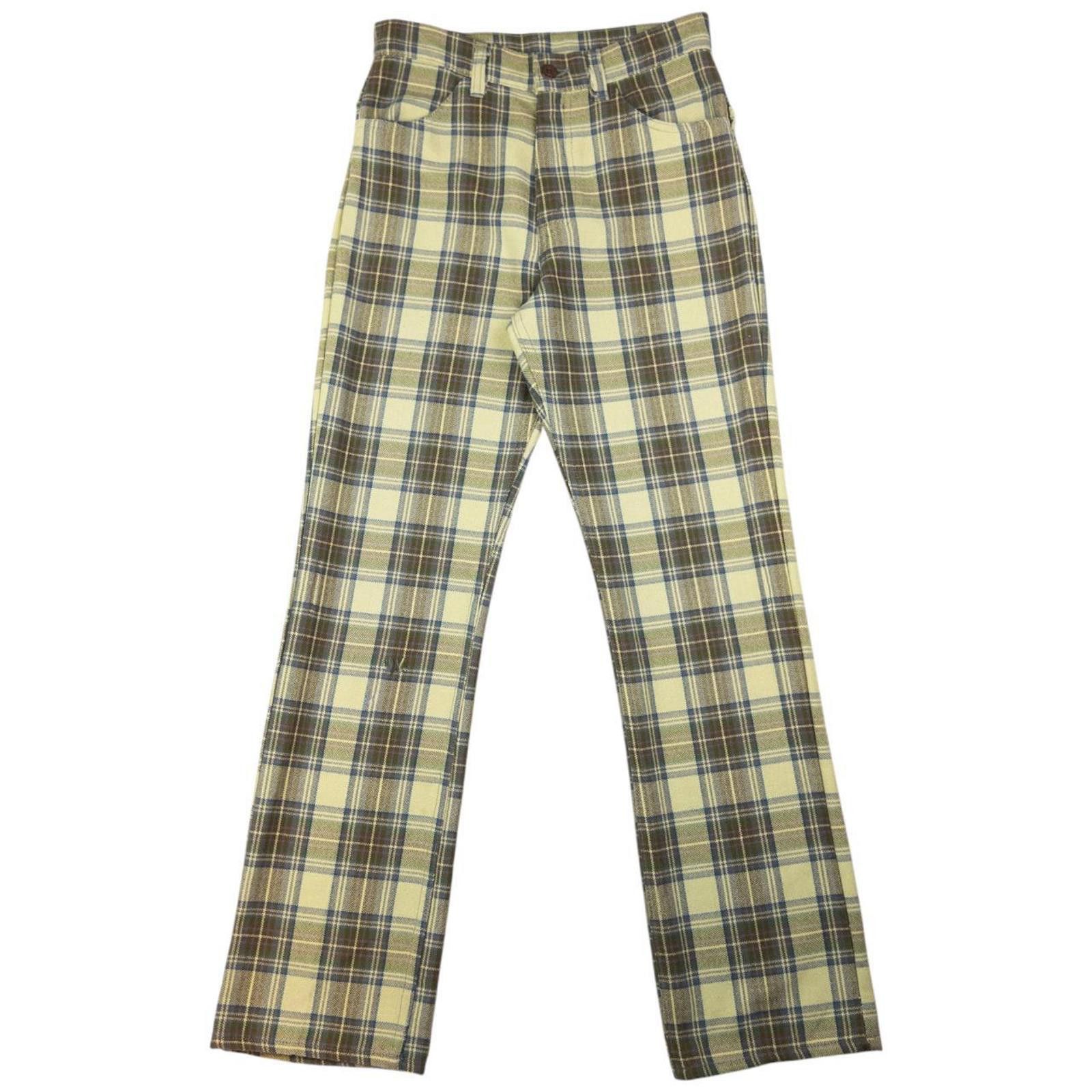 Levi's Vintage Levi's Sta Prest Big E Checkered Trousers Size W26 Size US 26 / EU 42 - 1 Thumbnail