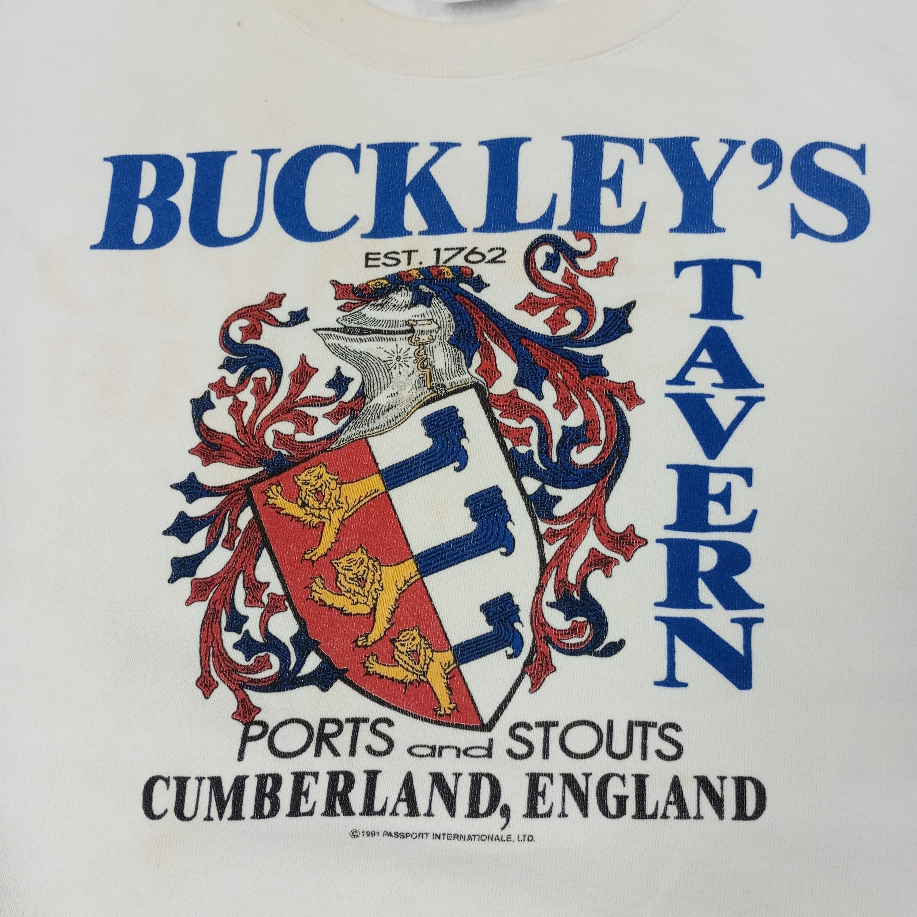Vintage Buckley's Tavern Cumberland England Sweatshirt c225n13 Size US L / EU 52-54 / 3 - 2 Thumbnail