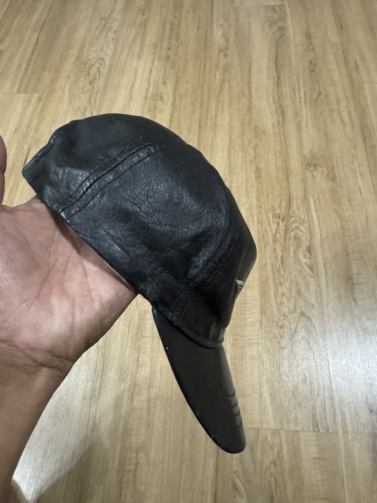 Harley Davidson × Vintage Vintage Harley Davidson leather cap Size ONE SIZE - 3 Thumbnail
