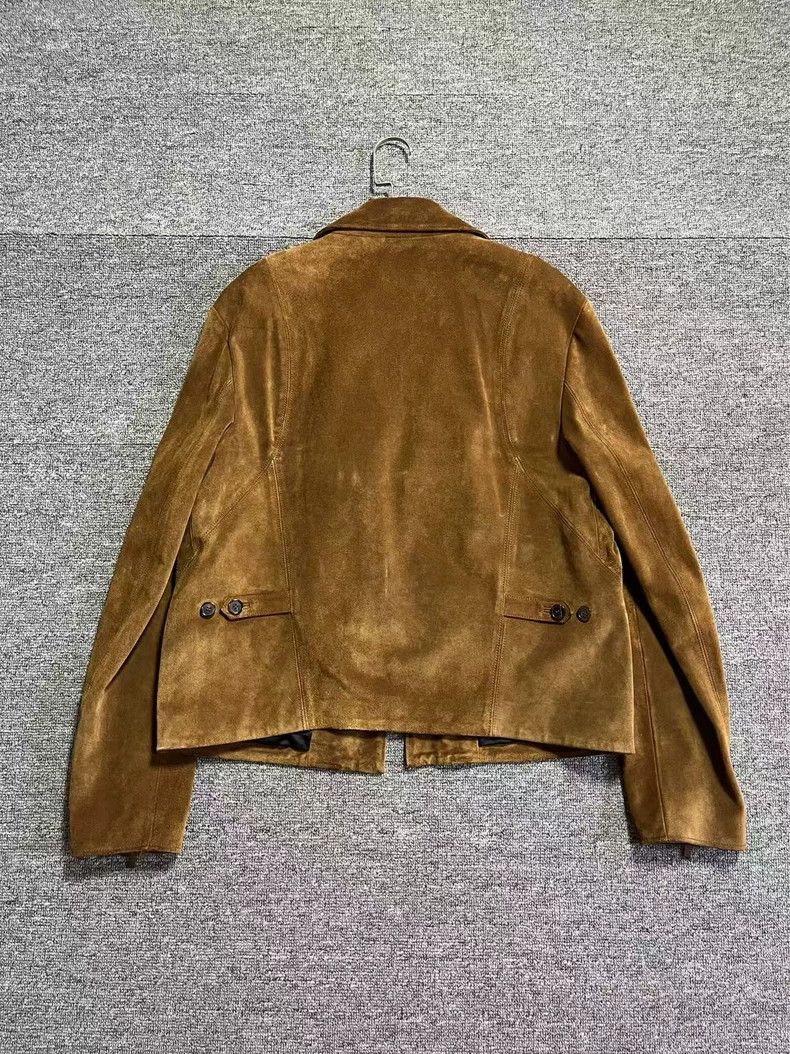 Saint Laurent Paris Saint Laurent Paris 20ss Blue Cow Carved Biker Jacket 2505- Size US L / EU 52-54 / 3 - 2 Thumbnail