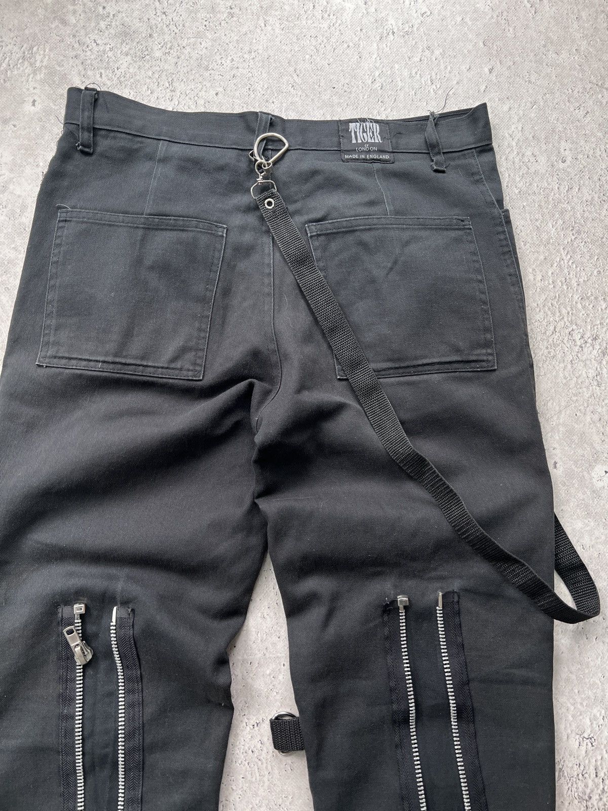 KMRii × Le Grande Bleu (L.G.B.) × Tripp NYC 2000s TRIPP NYC PANTS GOTHIC DENIM BONDAGE Size US 32 / EU 48 - 12 Thumbnail