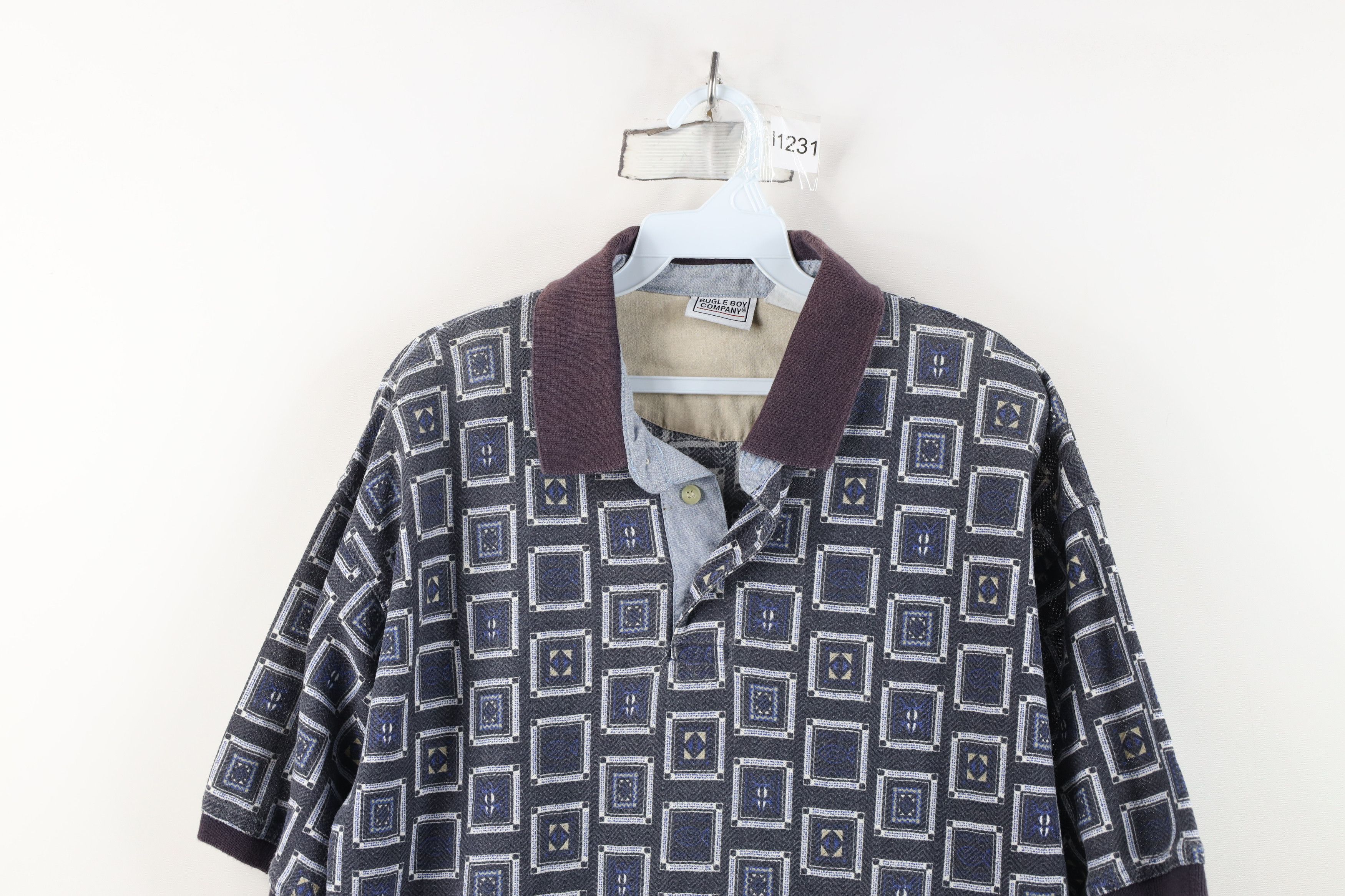 Vintage Vintage 90s Streetwear Knit Baggy Fit Golf Polo Shirt Size US M / EU 48-50 / 2 - 2 Thumbnail