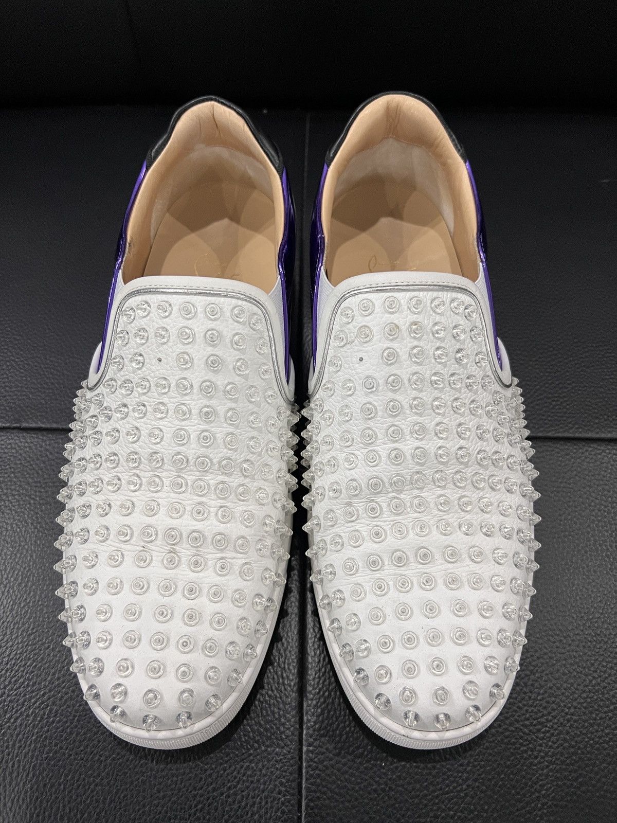 Christian Louboutin Christian Louboutin Transparent Studded Red Sole Sneakers Size US 10.5 / EU 43-44 - 4 Thumbnail