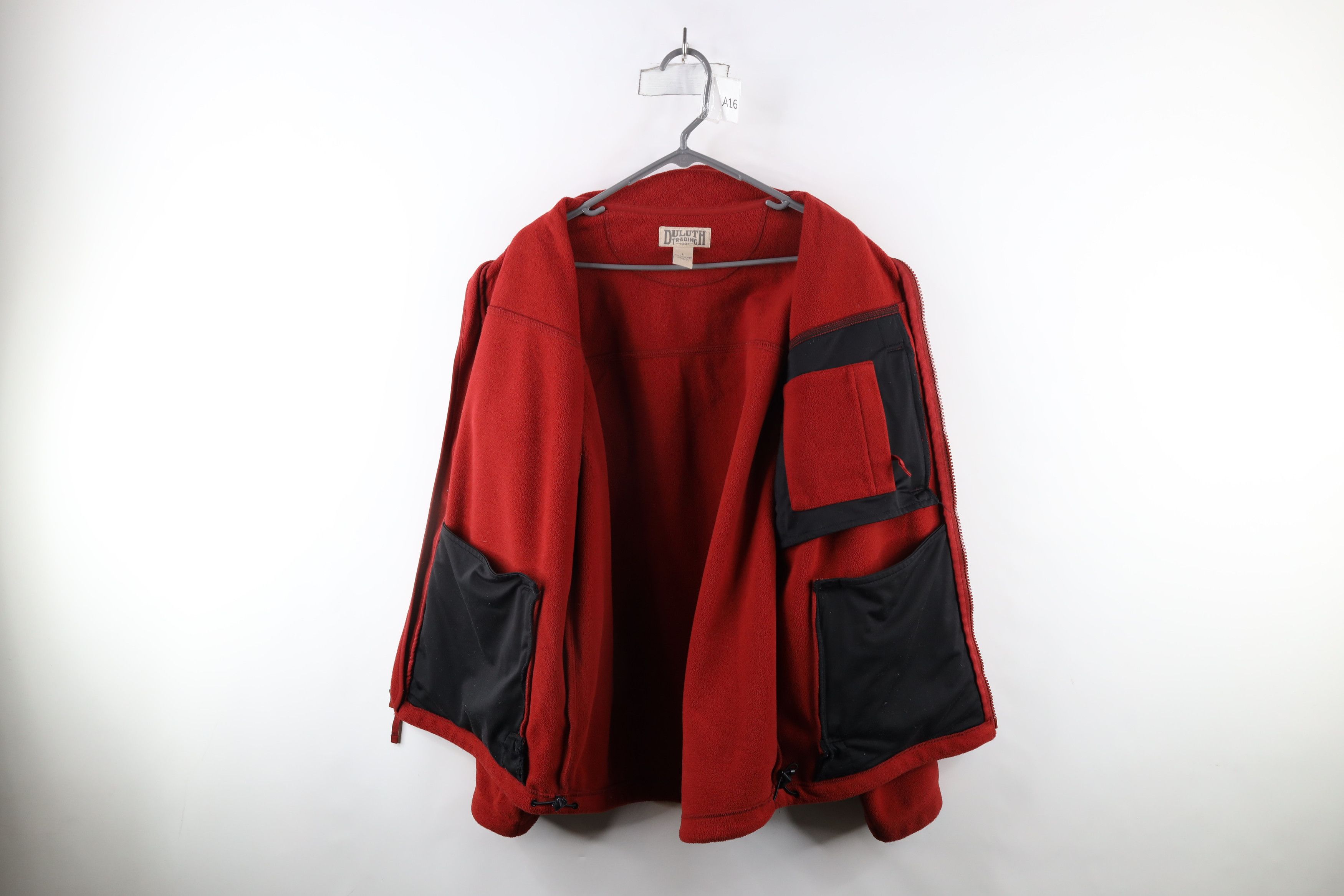 Duluth Trading Company × Vintage Duluth Trading Co Shoreman Fleece Full Zip Jacket Red Size US L / EU 52-54 / 3 - 8 Thumbnail