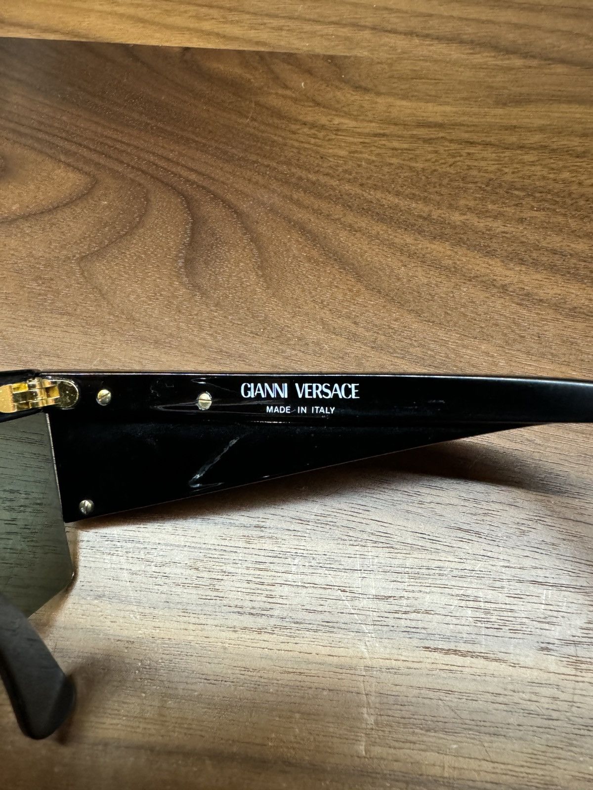 Versace Vintage Versace Y76 Lady Gaga Visor Mask Sunglasses Size ONE SIZE - 4 Thumbnail