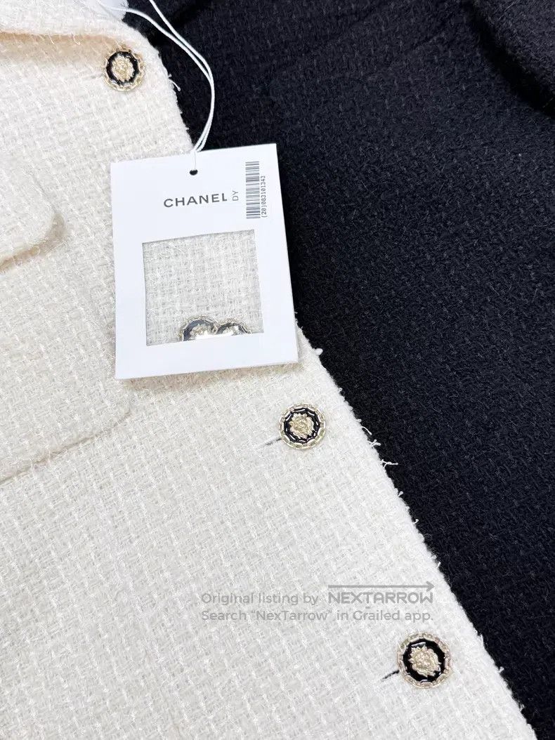 Chanel Chanel Tweed woven long-sleeved jacket Size S / US 4 / IT 40 - 4 Thumbnail
