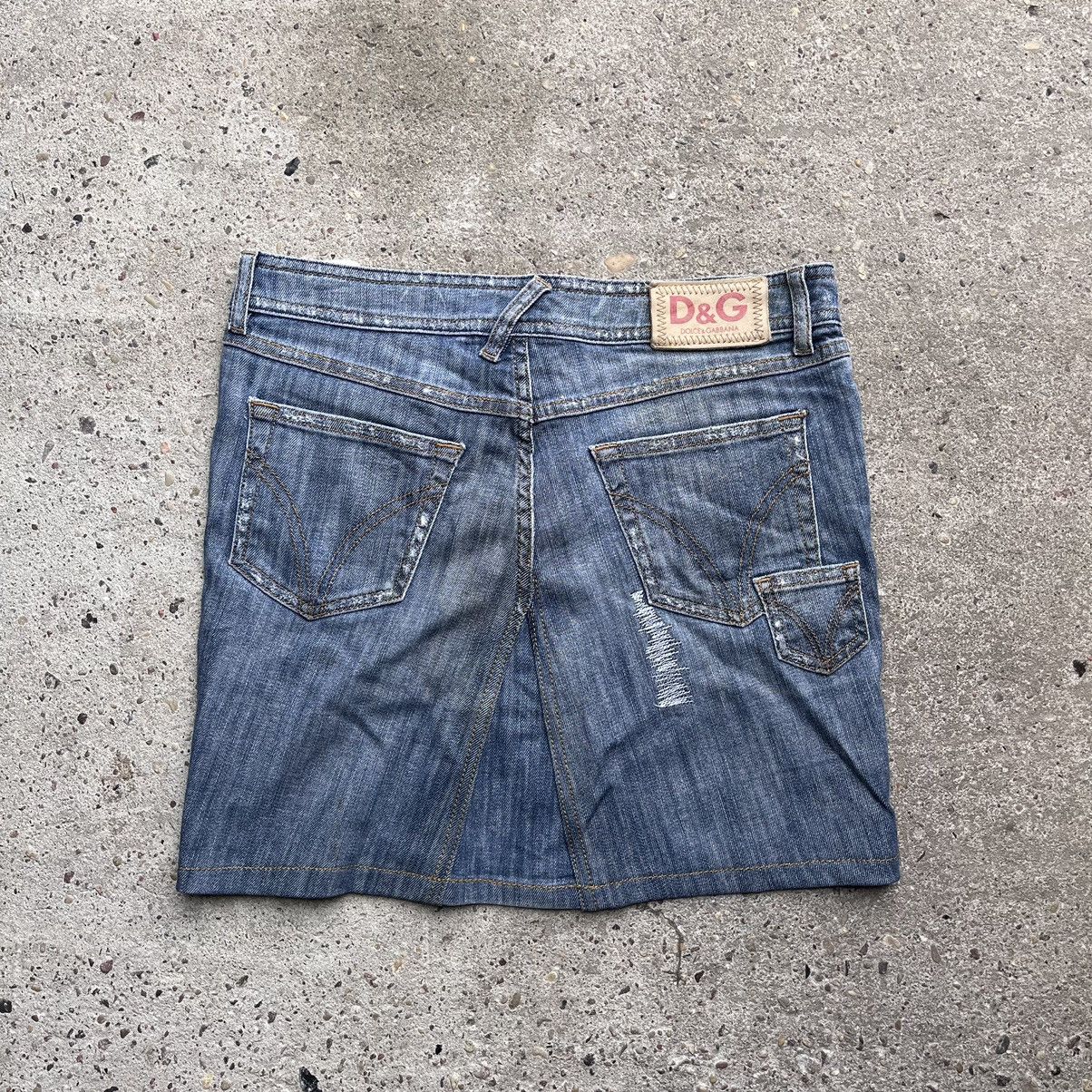 Dolce & Gabbana Dolce Gabbana Jeans Mini Skirt Size 26 Size 25" / US 0 / IT 36 - 1 Thumbnail