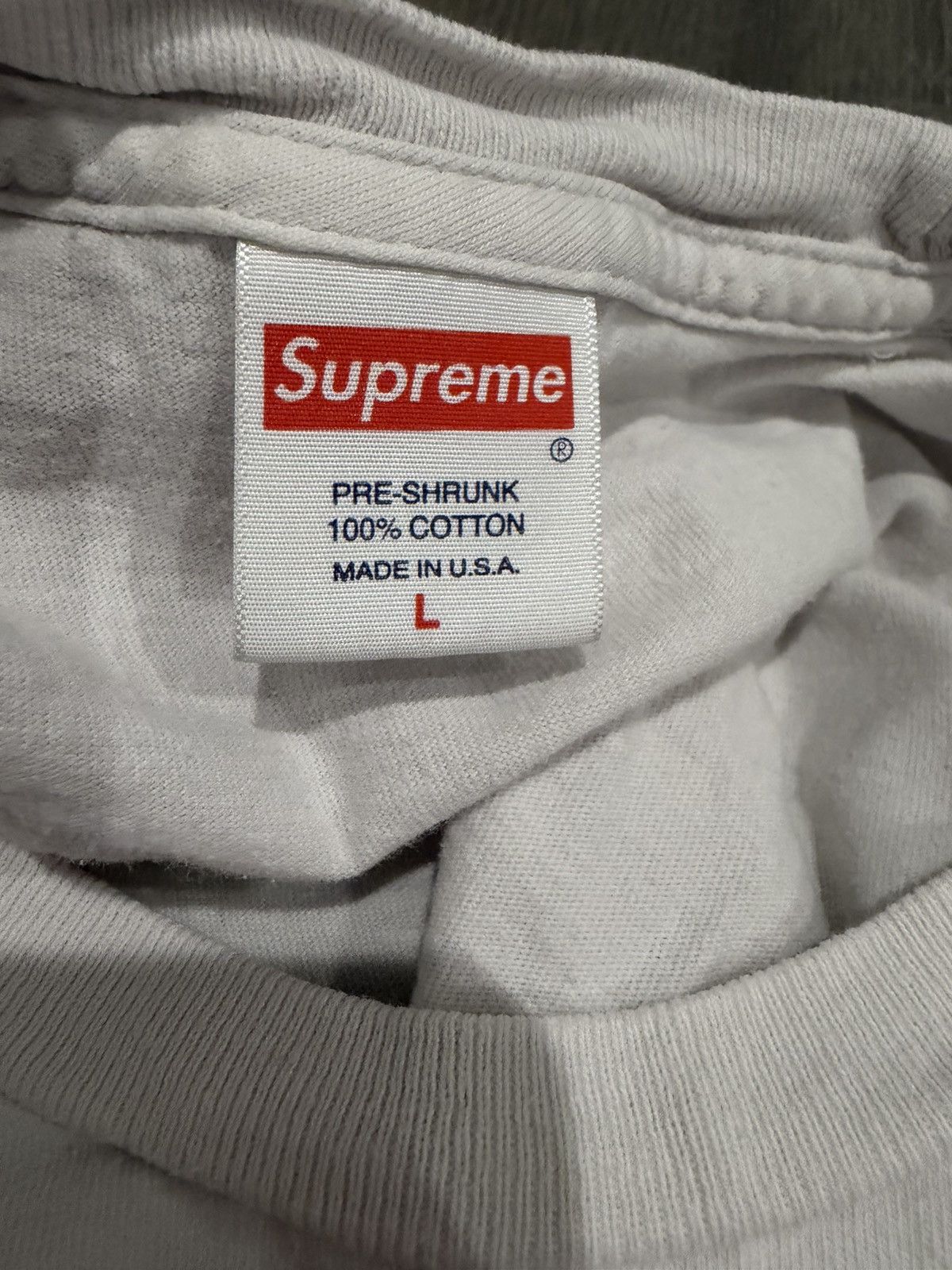 Supreme Supreme Ripple L/S Tee White Size L Size US L / EU 52-54 / 3 - 3 Thumbnail