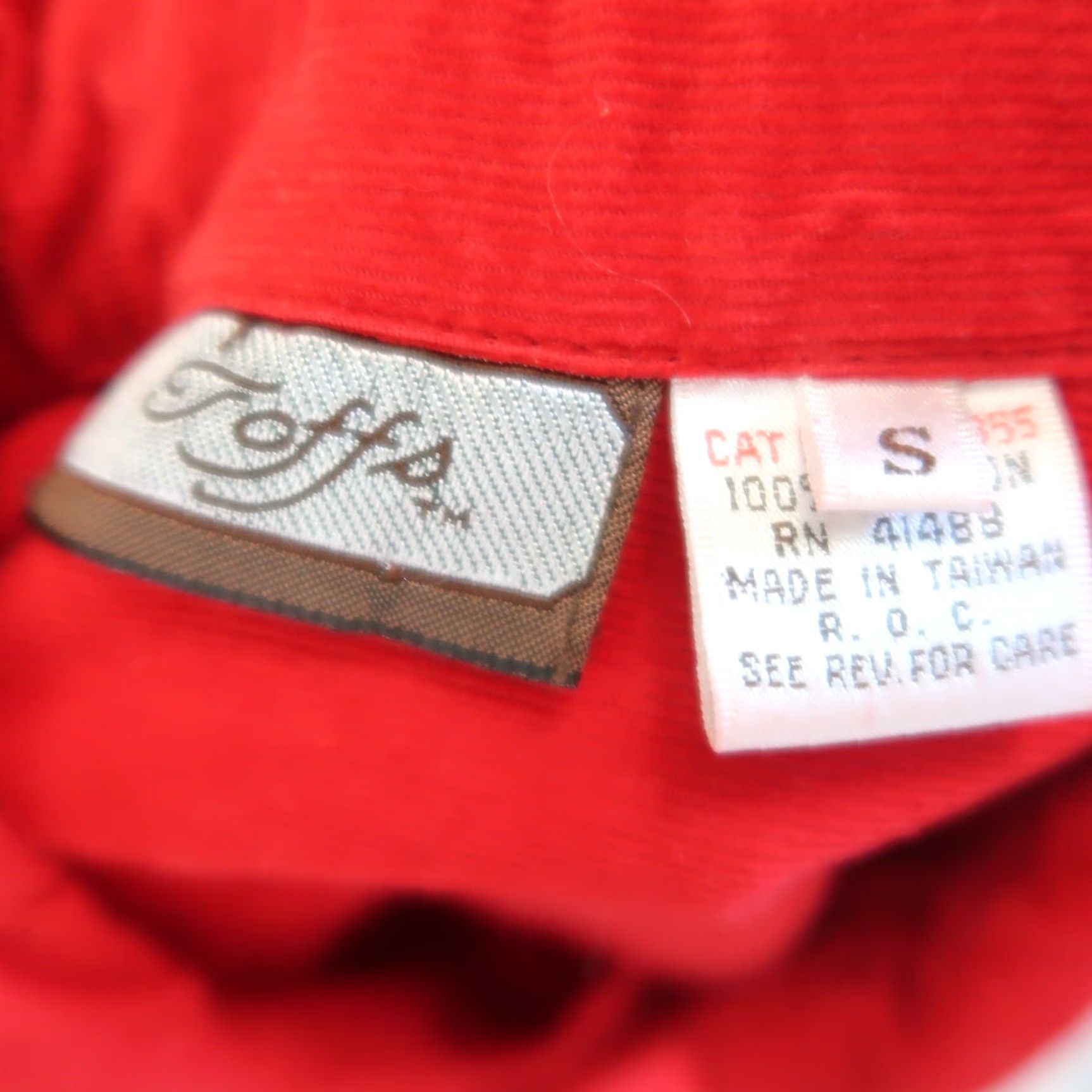 Toffs VINTAGE Toffs Red Corduroy Drop Waist Midi Shirt Dress S Women Long Sleeve Button Front 100% Cotton Pockets 90s Western Size S / US 4 / IT 40 - 5 Thumbnail